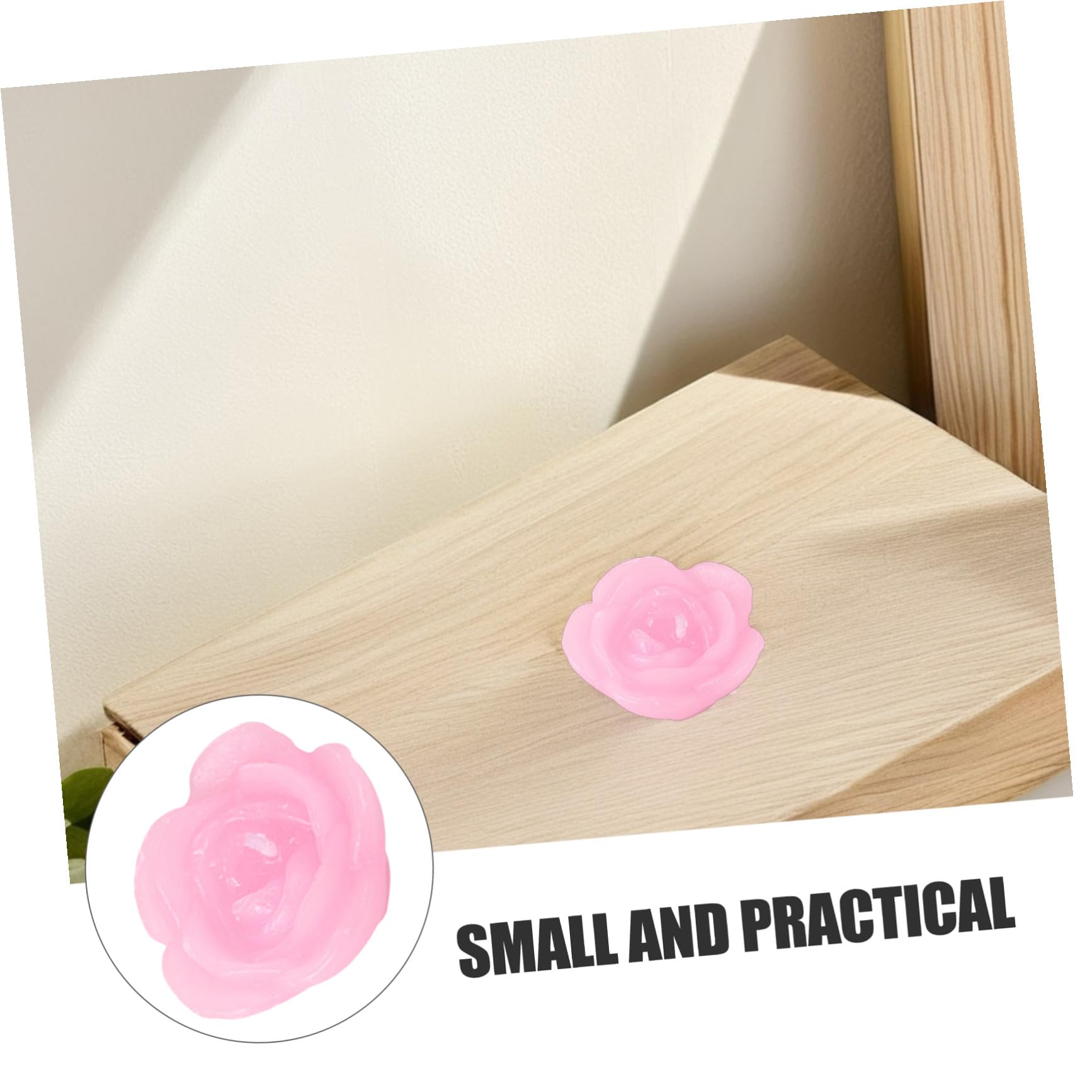 15piezas Velas Flotantes De Rosa Velas De Paraffina Decorativas Para Bodas y Eventos Iluminación Romántica y Elegante Para Hogar