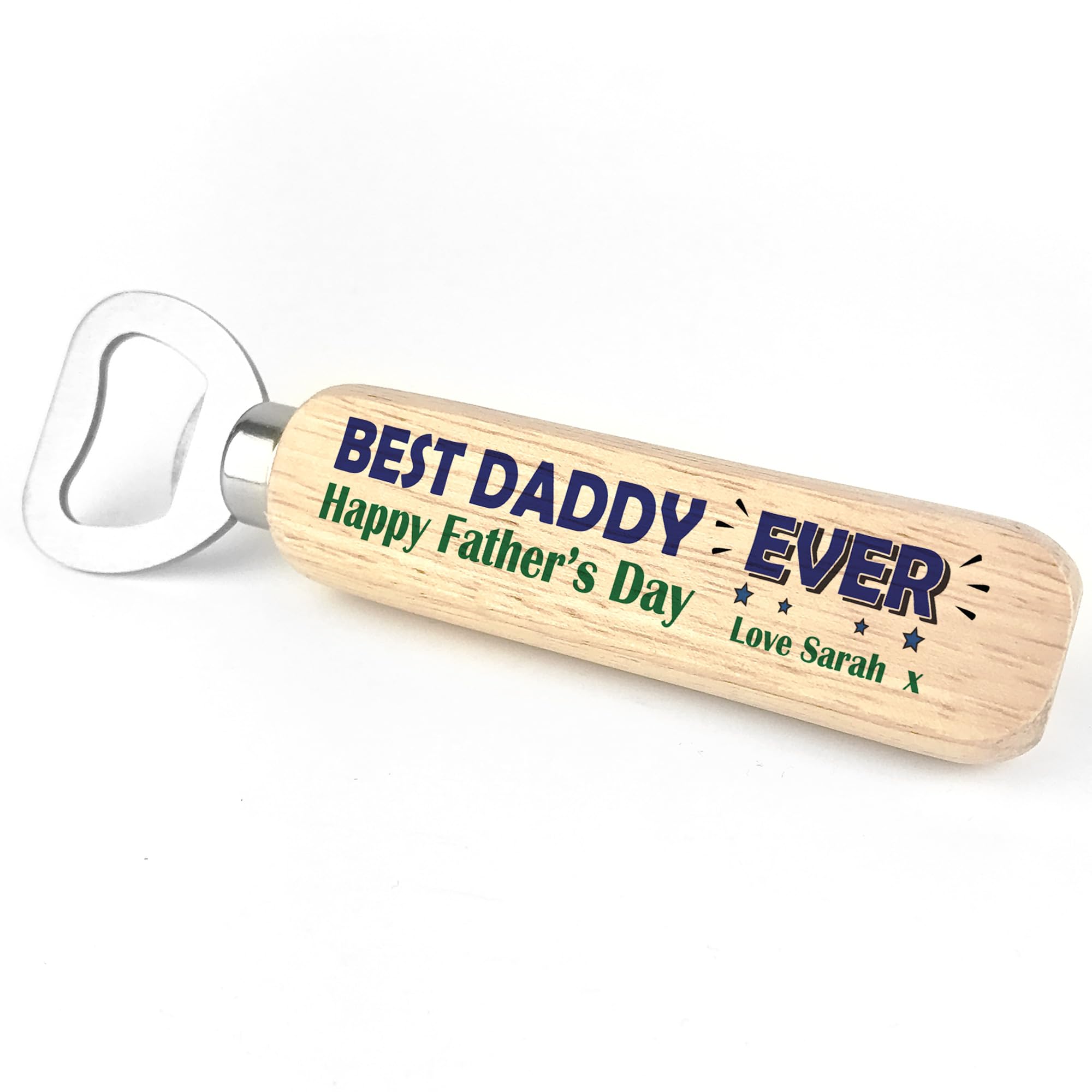 Red Ocean Personalised Gifts for Daddy Best Daddy Him Men Bottle Opener Fathers Day Daddy Daughter Gift