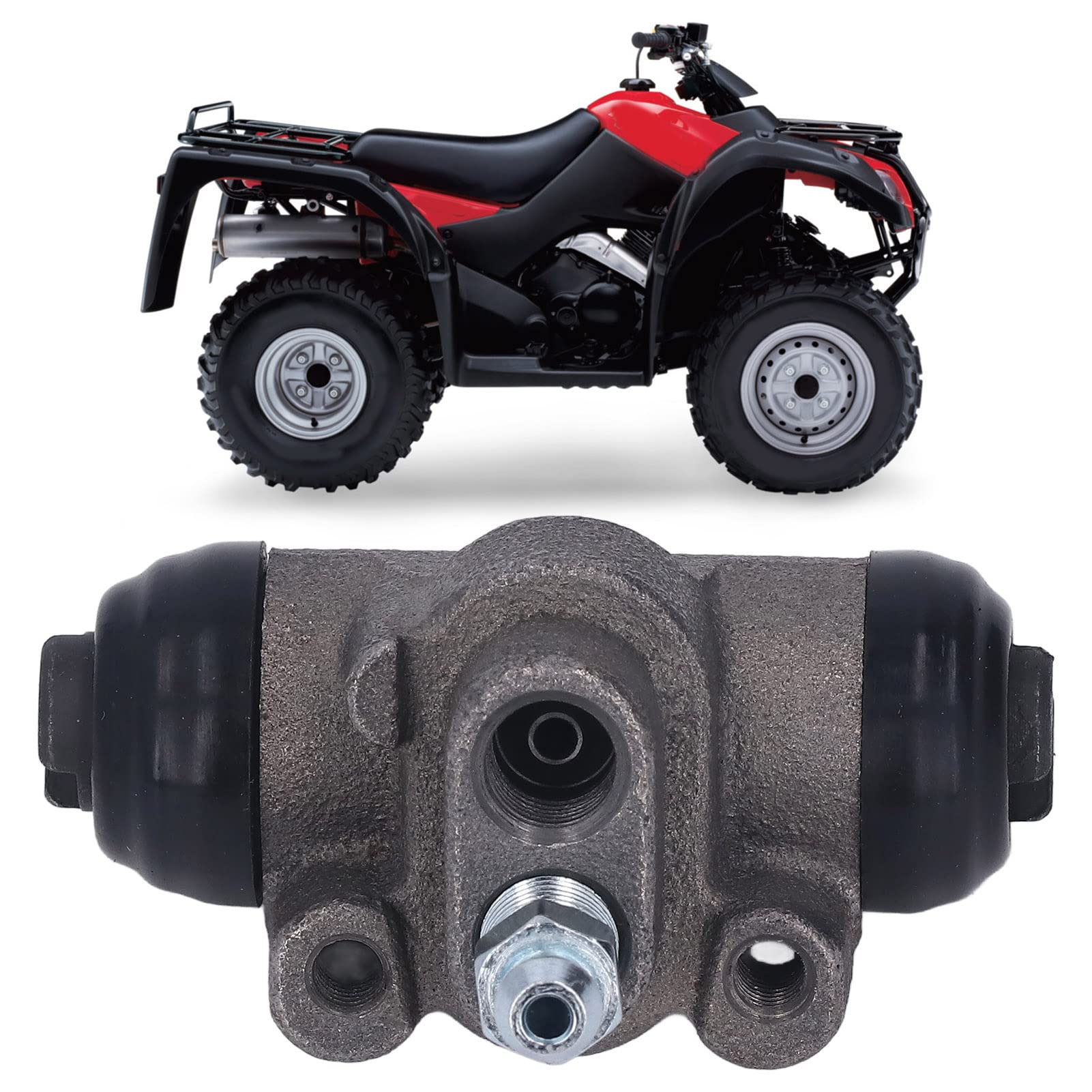 Bremsradzylinder, 2 Stück ATV Hinterradbremszylinder Metalllegierung OE 54540 19B00 Ersatz für Quadrunner K250 LTF250 2002