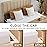 Bedluxe King Wedge Pillow Headboard (76x10x6), Bed Wedge Pillow for Headboard, Foam Headboard Pillow, Bed Gap Filler King - Fill The Gap (0-7), Mattress Gap Filler (Short Plush, 76x10x6)