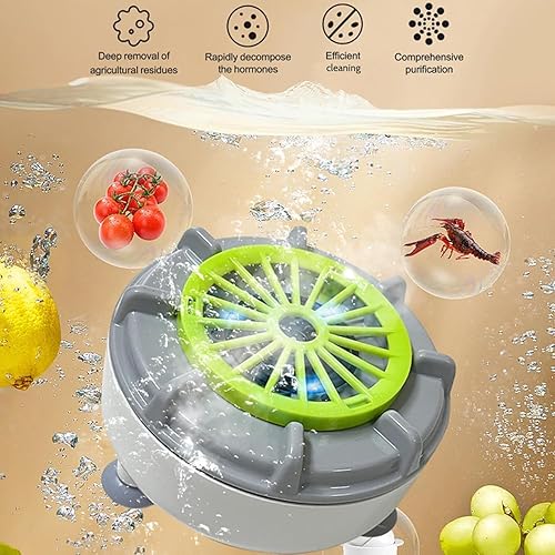 Miniatura 2 de Lavadora de frutas y verduras, Purificador de productos Lavadora de verduras y frutas, Disfrute de una limpieza silenciosa Lavadora ultrasónica de
