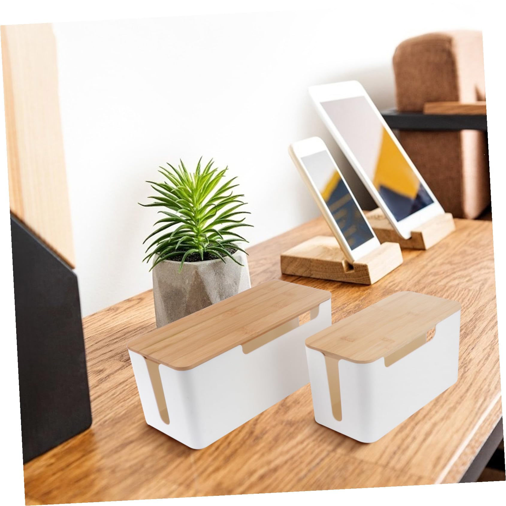 Boîte de Protection pour Prises Abs Plastique Blanche, Lot de 2