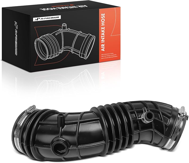 A-Premium 17228-R42-A00 Engine Air Intake Hose Compatible with Honda | for 2008-2012 Accord EX/LX/EX-L/LX-S & Crosstour 2012-2015, L4 2.4L, with Clamps