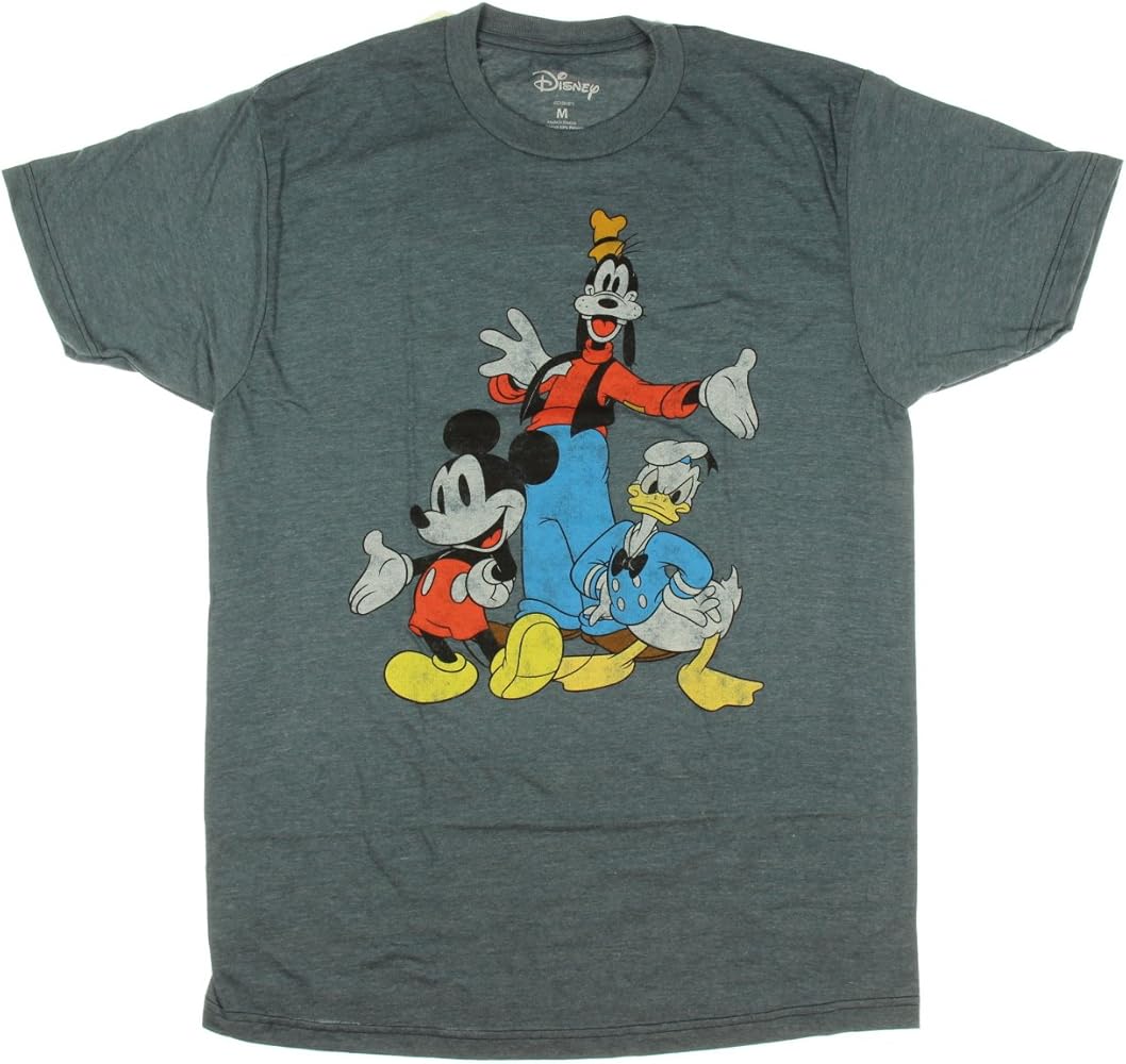 90s ディズニー Tシャツ 三猿 ミッキー グーフィー ドナルド