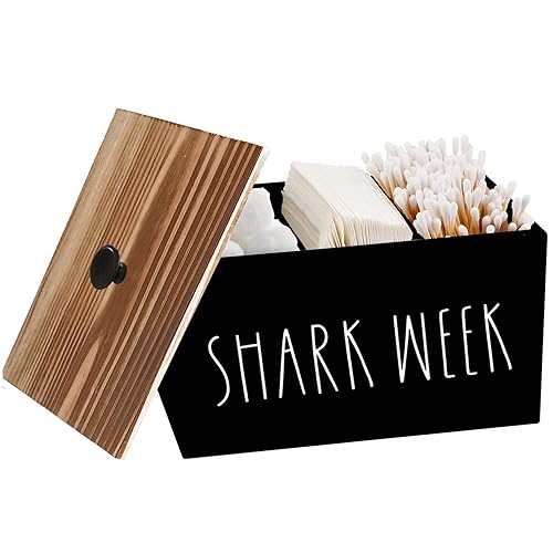 Tampon Holder for Bathroom,Farmhouse Bathroom Organizer,Rustic Wood Bathroom Storage Bin