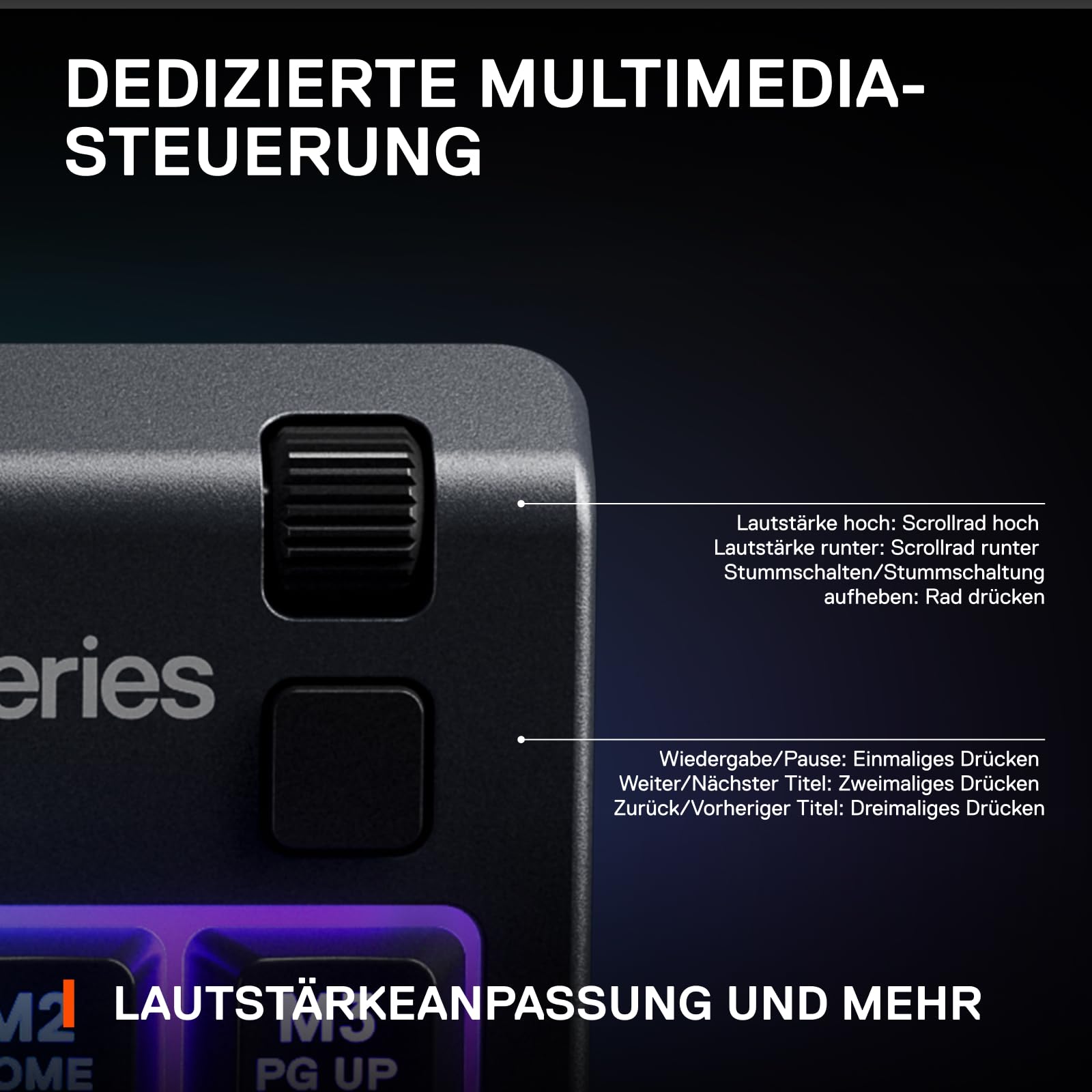 SteelSeries Apex 3 TKL Gaming Tastatur RGB Tenkeyless DE Layout QWERTZ Schwarz