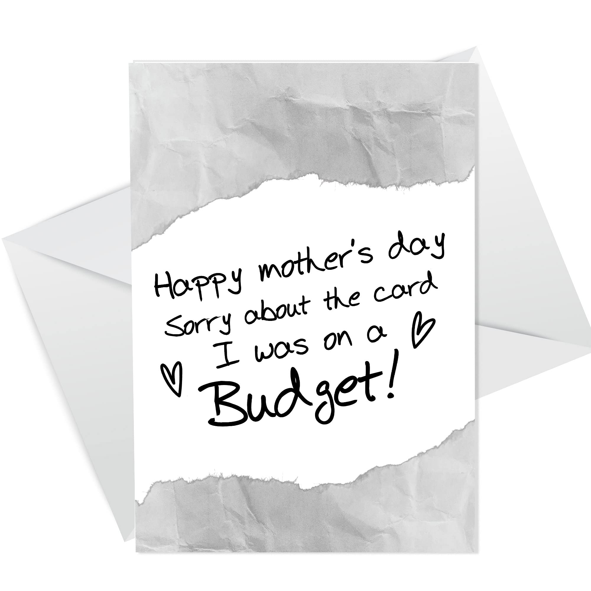 RED OCEAN Mothers Day Card On A Budget | Funny Joke Humour Cards | Mothers Day Card For Mum | Funny Mother's Day Card From Daughter Son | Mum Cards