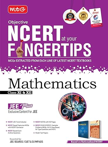 MTG Objective NCERT at your FINGERTIPS Mathematics - NCERT JEE Trend Indicator, Notes with HD Pages, Exam Archive &amp; MCQs | JEE Books (Based on NCERT Latest Pattern for 2025 Exam)