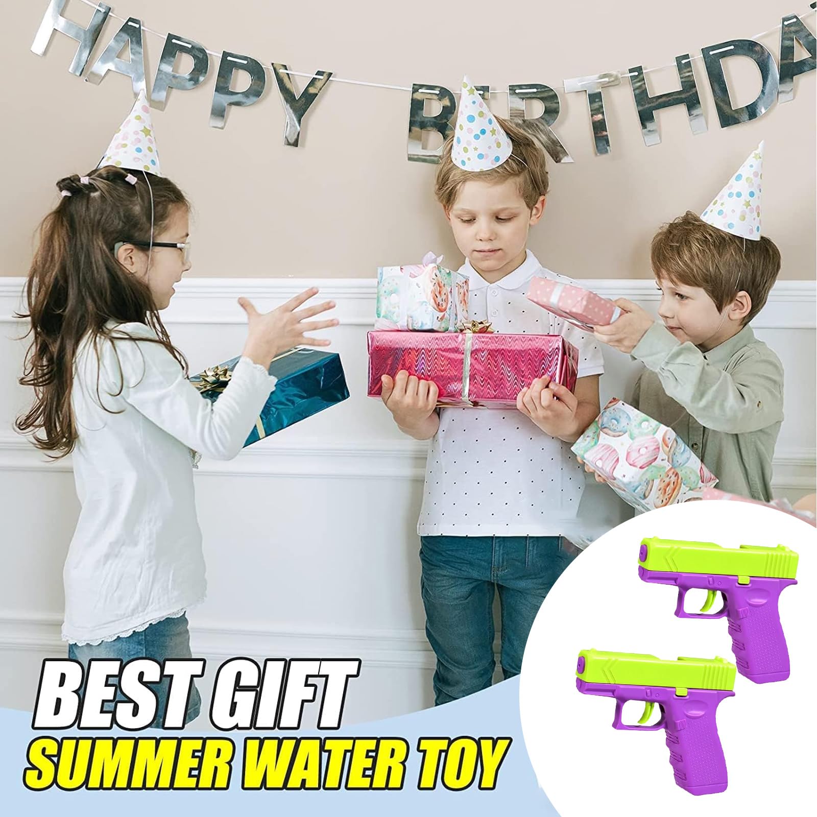 Pistolet à L'eau Extérieur Pistolet à Eau Pour Enfants, Pistolets à Eau De Requins Mignons, Jouets De Piscine D'été Pistolet à Eau Mousse