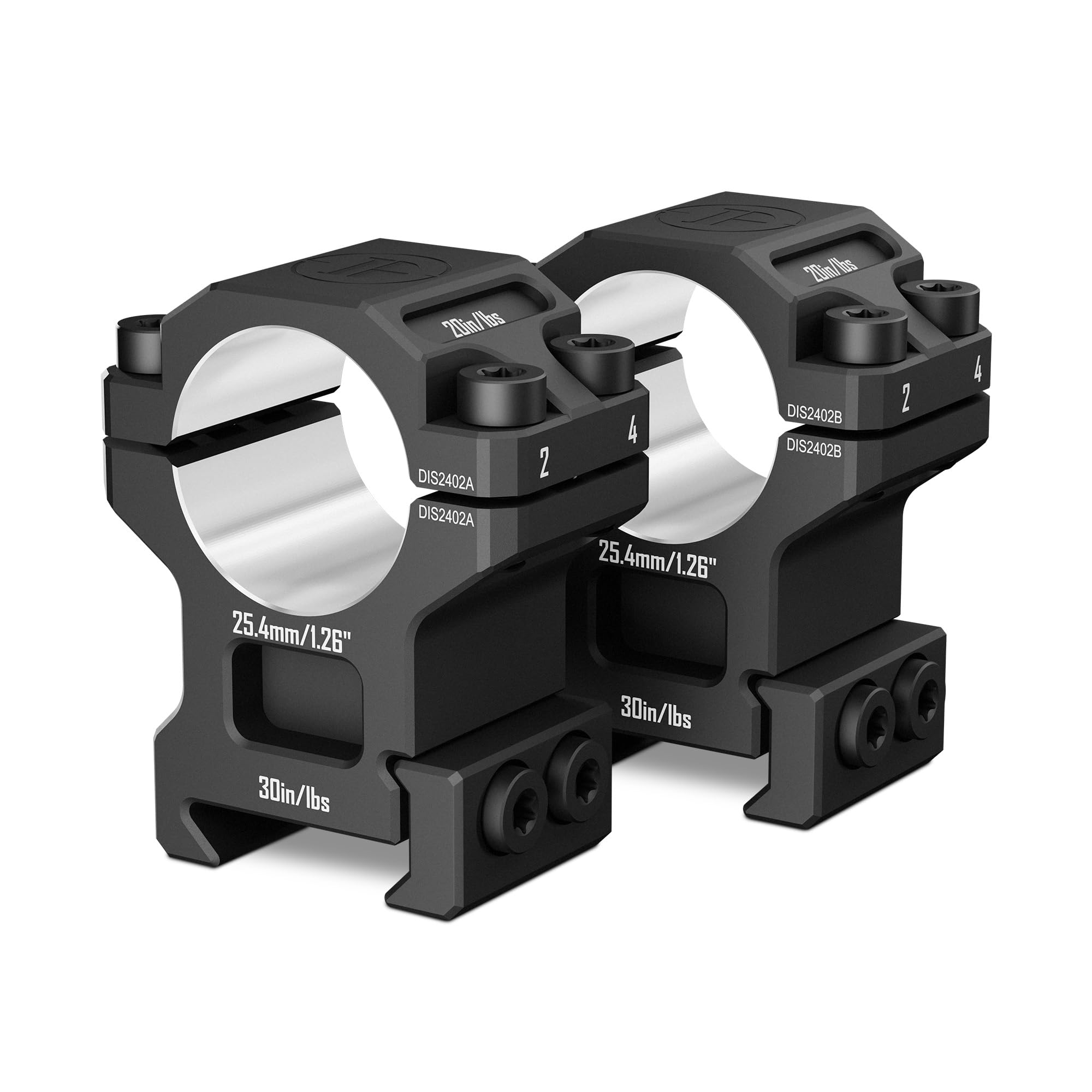 Snapklik.com : 1 Inch Scope Rings, 7075 Aluminum Precision Lapped ...