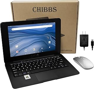 CHIBBS 10.1" Inch Kids Education Laptop Powered by Android 12 Operating System, 2gb Ram + 64gb Storage, 2* USB, Bluetooth,...