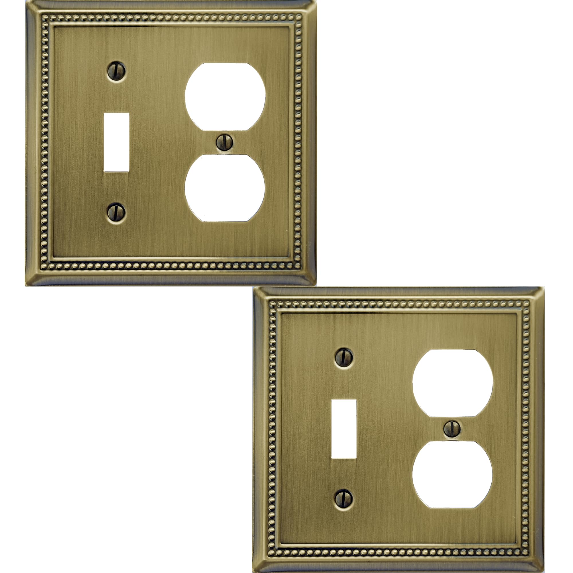 Beaded Wall Plates - Elegant White Decor -11