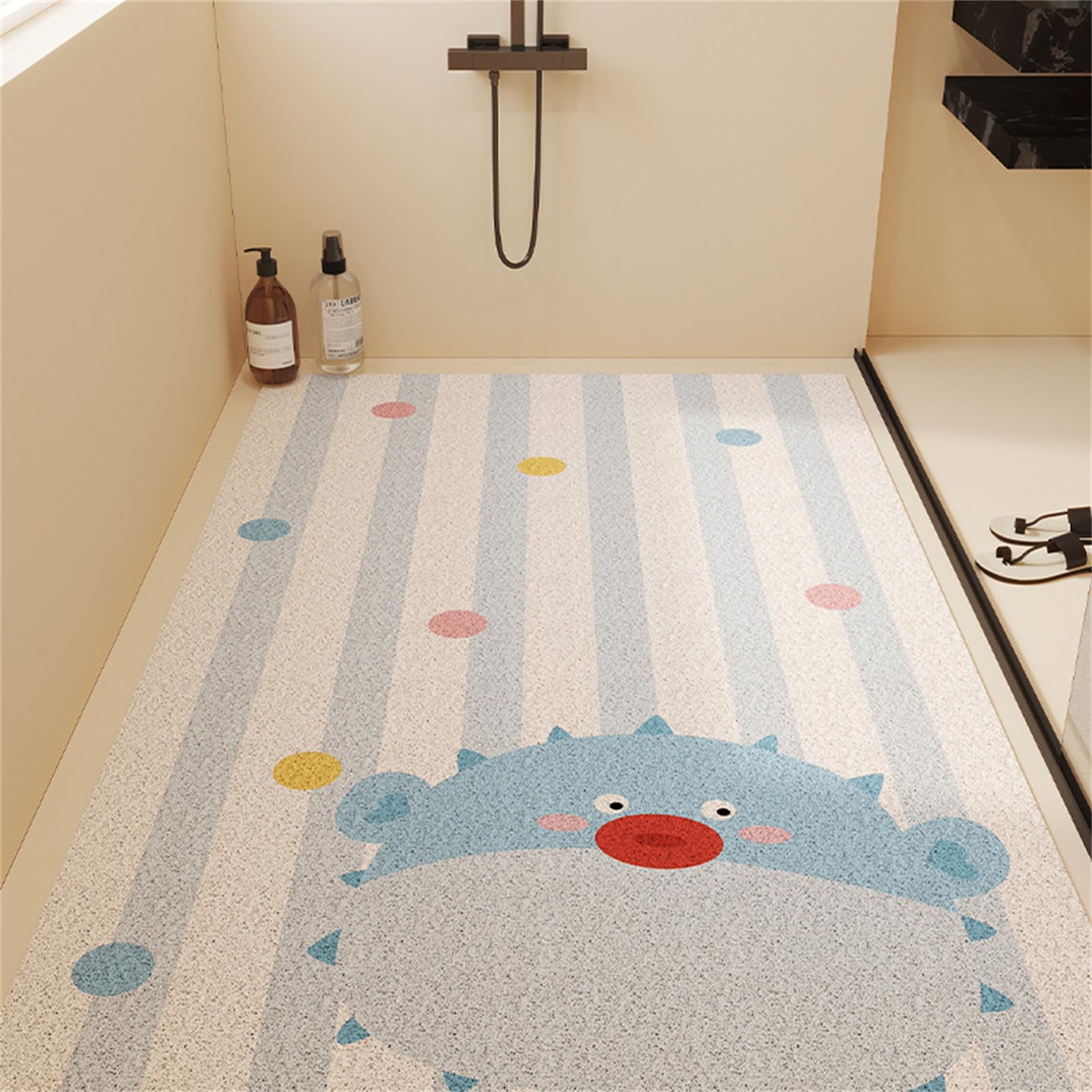 Tappetino Doccia Antiscivolo - 61x81 Cm Massaggiante Con Fori Drenaggio Tappetin
