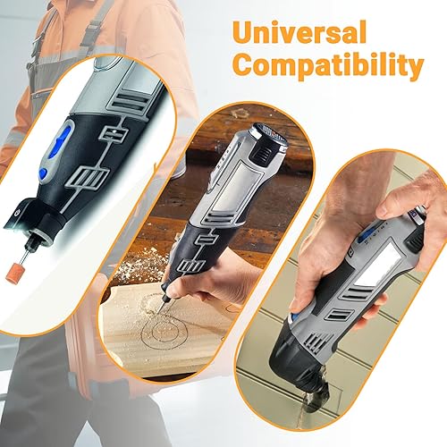 Miniatura 7 de Shentec Batería de 12 V compatible con Dremel B812-02 B812-03, funciona con herramientas eléctricas oscilantes rotativas Dremel 8200 8220 8300 12 V,