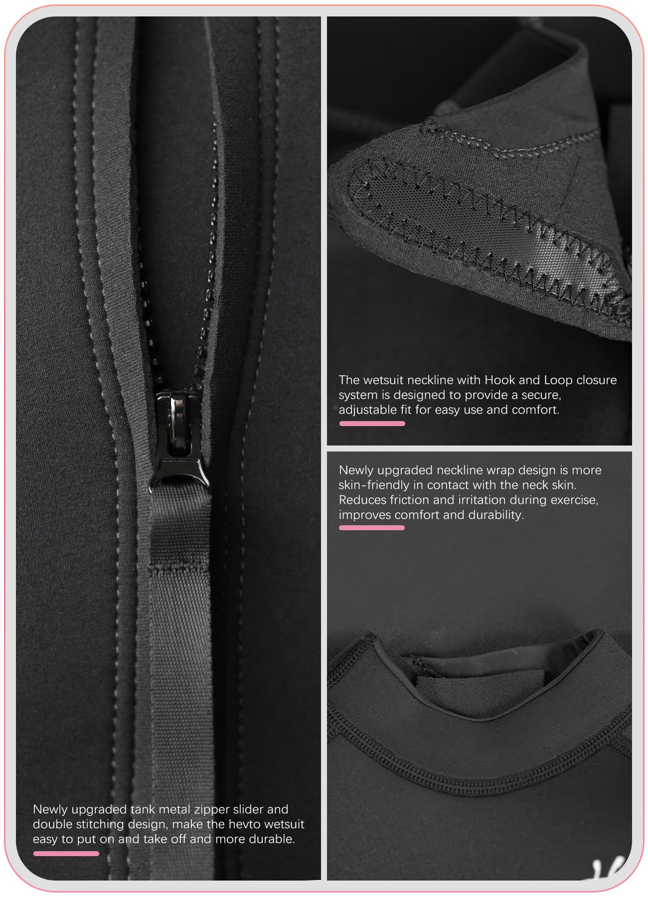 Hevto Kids Wetsuit for Boys Girls Toddler Youth 3/2mm Neoprene Full Wet Suits in Cold Water for Swimming Surfing Diving