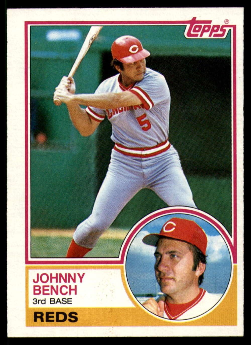 Baseball MLB 1983 Topps #60 Johnny Bench Reds