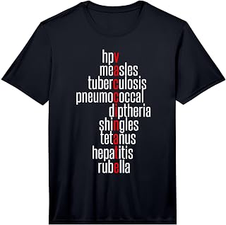 Vaccination - Vaccination Awareness Month - Vaccination List Performance T-Shirt