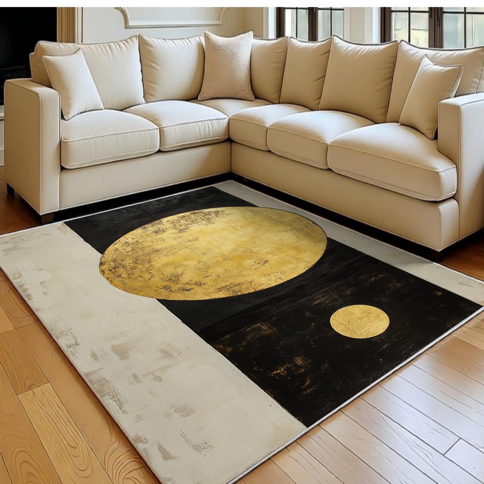 Tapis antidérapant et doux 140x200 cm pour salon et couloir