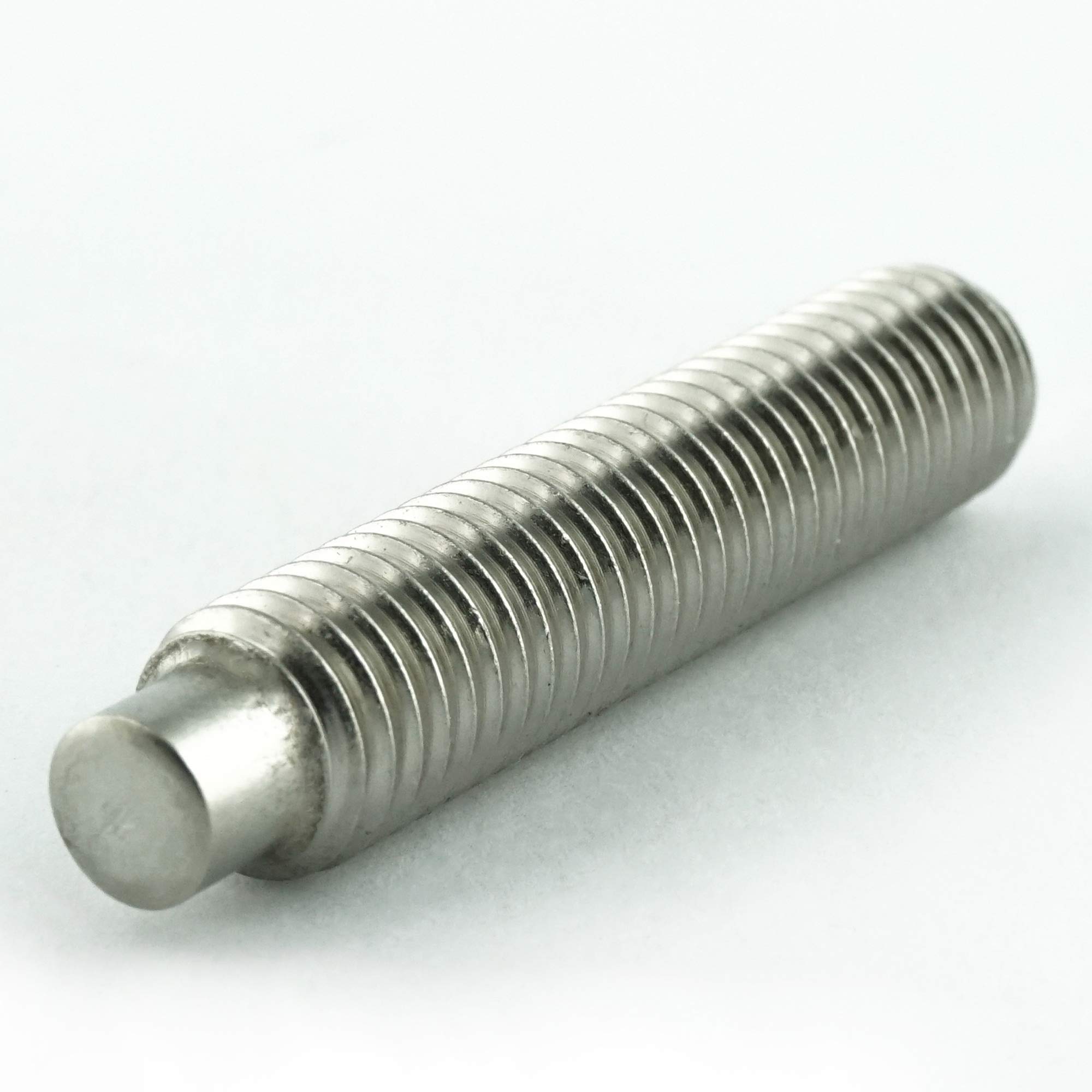 M10 x 16 mm trzpień gwintowy z gniazdem sześciokątnym i czopem (100 sztuk) - śruby mocujące DIN 915 - ISO 4028 - śruby gwintowane - stal szlachetna A2 V2A - nierdzewny