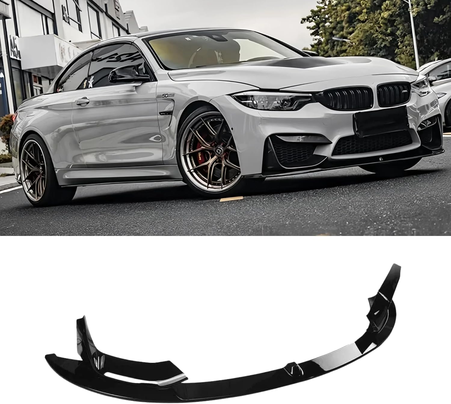 SUNJIEF Front Lip Trim for BMW F82 F83 M4 2015-2020 Aerodynamic
