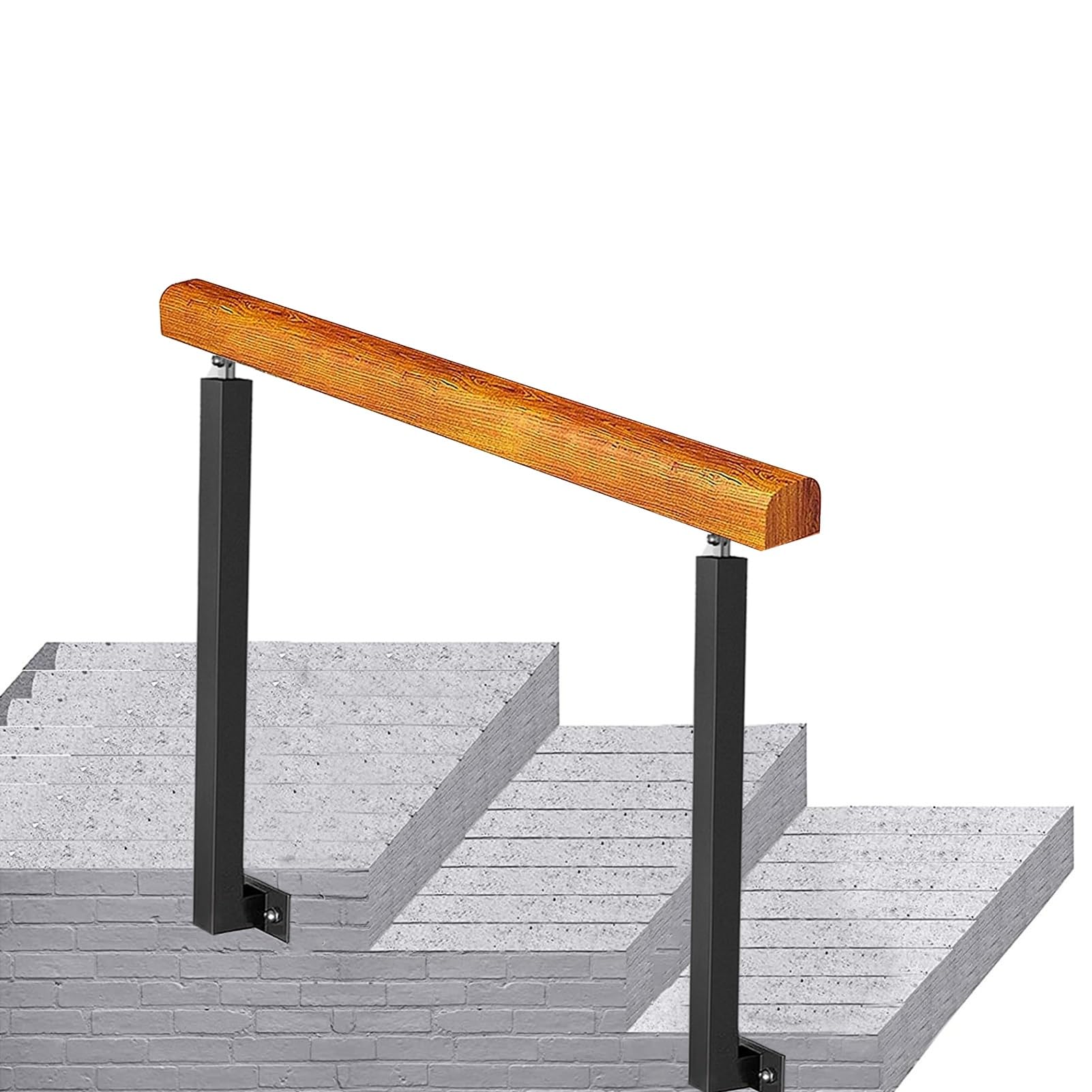 Rampe en bois massif de qualité supérieure pour escalier extérieur et porche avant