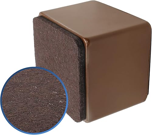 Miniatura 9 de 4 elevadores de cama autoadhesivos para muebles, redondos, resistentes, de acero al carbono, para mesa de sofá, añaden 2 pulgadas de altura con