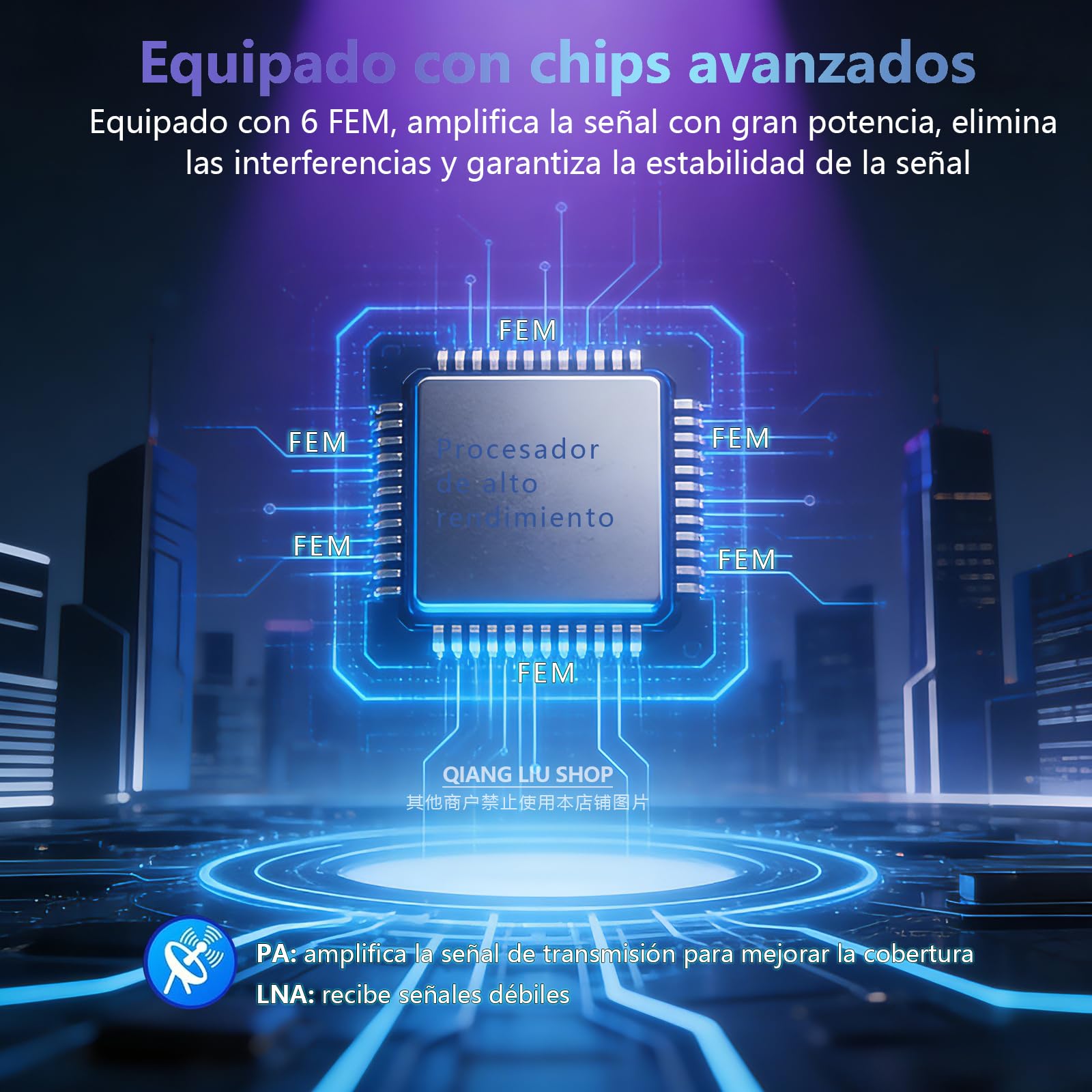 Repetidor WiFi Mejorado AC1200M (5+2,4 GHz) de Doble Banda, 6 Antenas y 2 Puertos Gigabit; Compatible con los Modos Ap y repetidor; Compatible con WPS; Enchufe de la UE; para el hogar y la Oficina