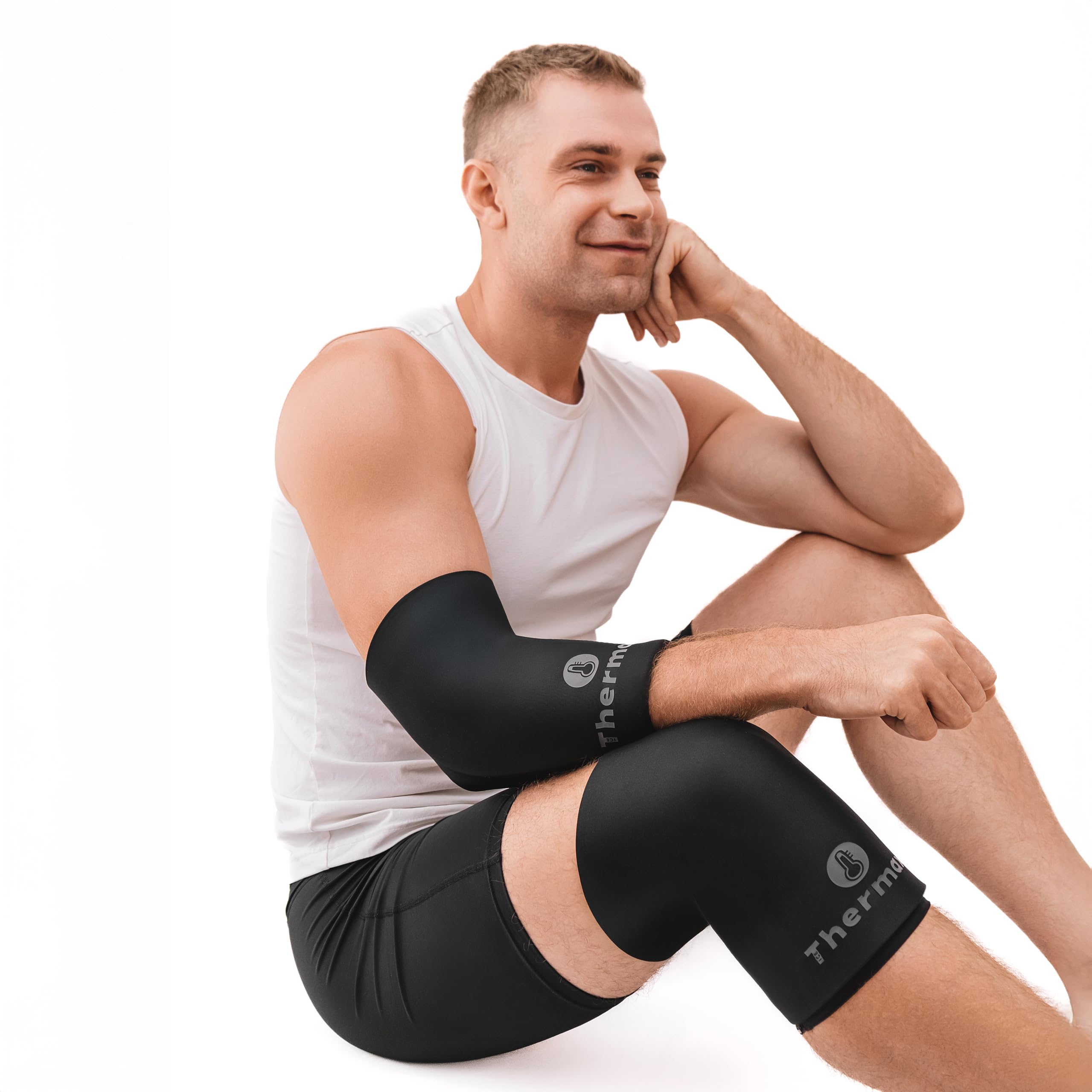 IceThermax Sleeves con Gel Caldo Freddo Riutilizzabile - Tutore Ginocchio, Braccio e Caviglia - Knee Brace e Supporto Articolare con Ghiaccio Gel, Ortopedica Ice Pack