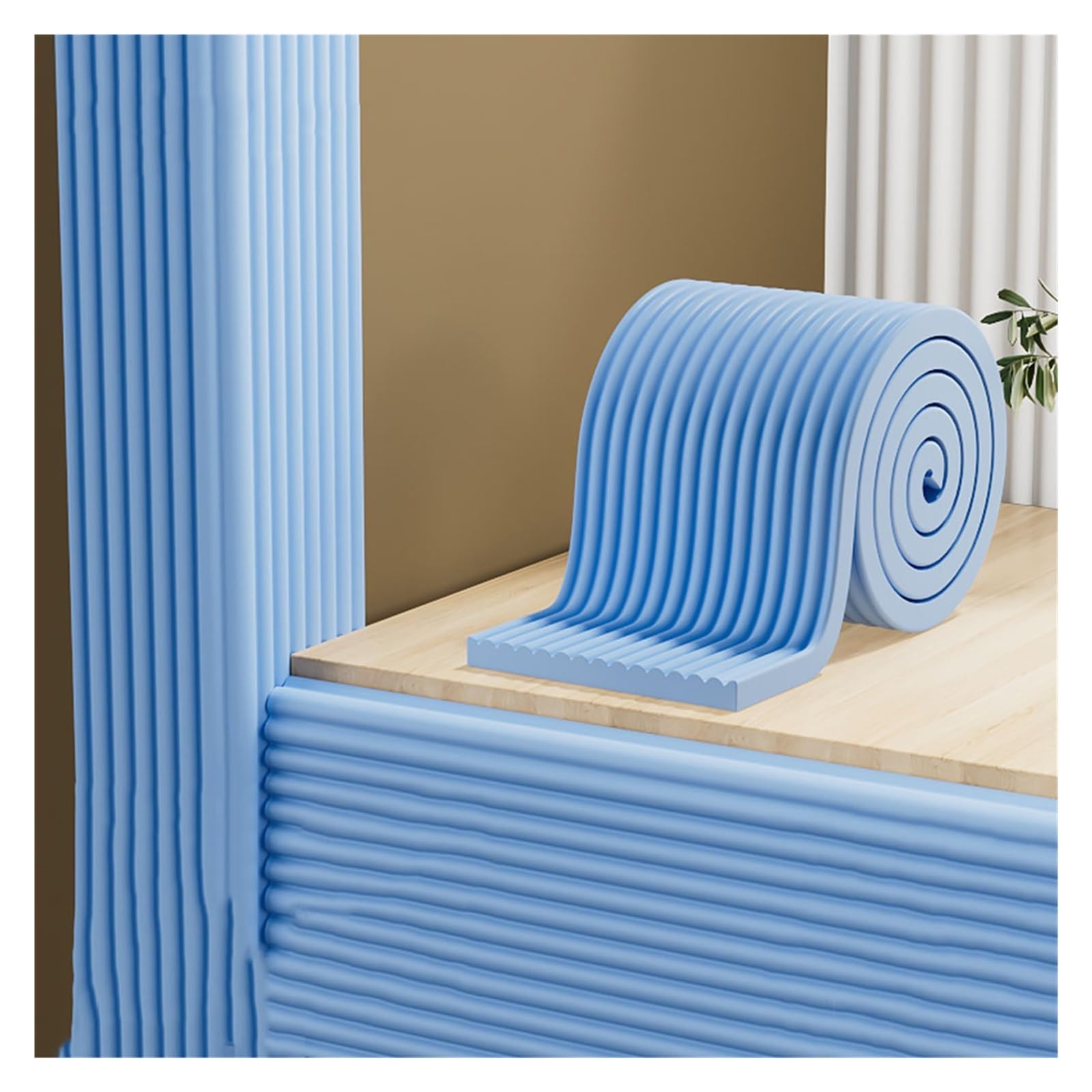 Bandes de sécurité en mousse bleue anti-collision pour coins de table, protections de bords rembourrés, 10 m pour sécurité des bébés et à la maison