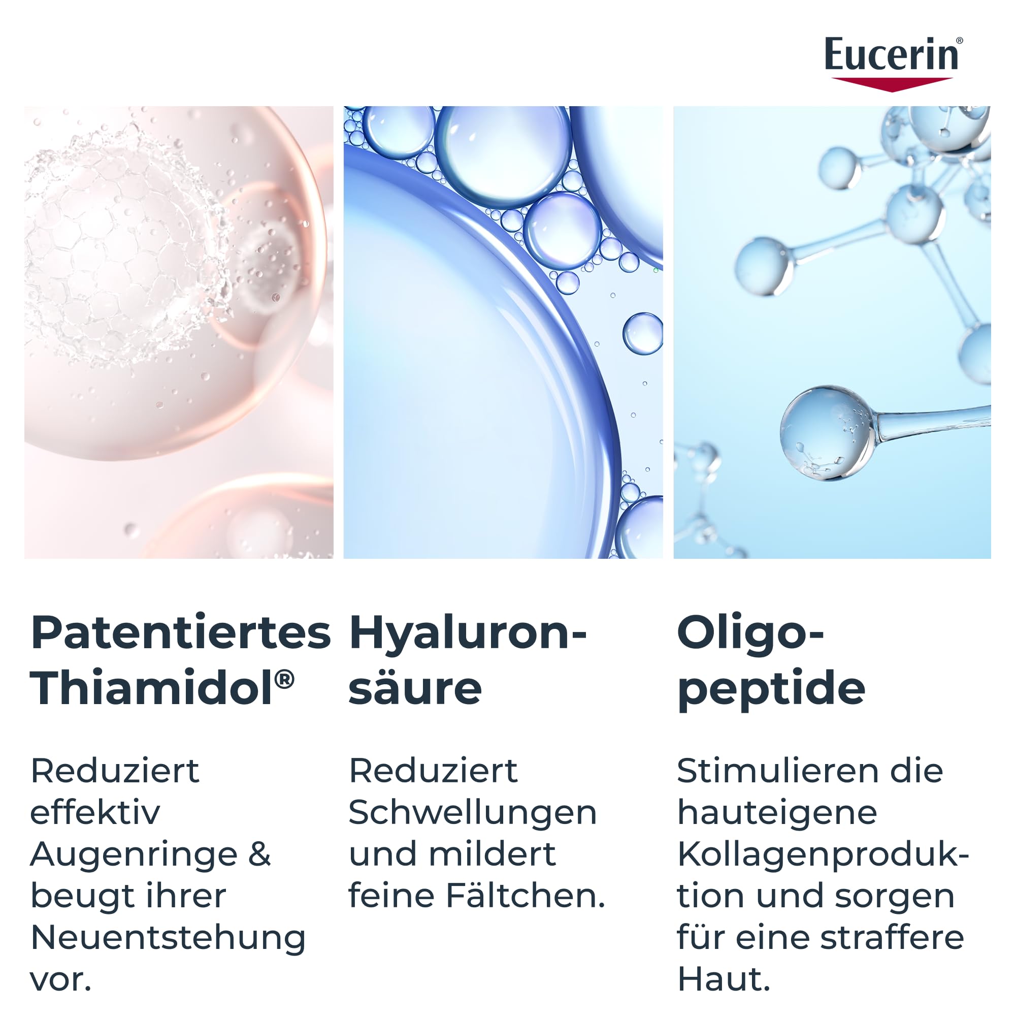 Eucerin Anti-Pigment Augenringe Korrigierende Augenpflege 15 ml, Augencreme reduziert Augenringe und Schwellungen, kühlende Formel mit Thiamidol und Hyaluronsäure für ein frisches Aussehen