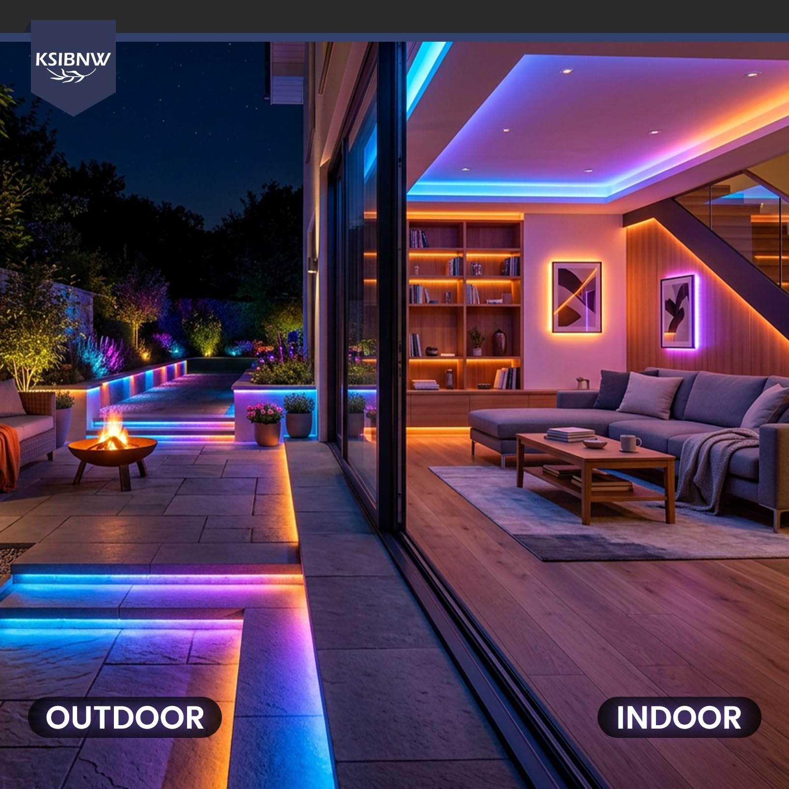 KSIBNW LED Neon Strip 10m RGBIC, LED Streifen mit Fernbedienung & App IP65 Wasserdichte Flexible Lichterschlauch Bluetooth Musik Sync LED Band Timer-Einstellung LED Beleuchtung Dimmbar Farbwechse