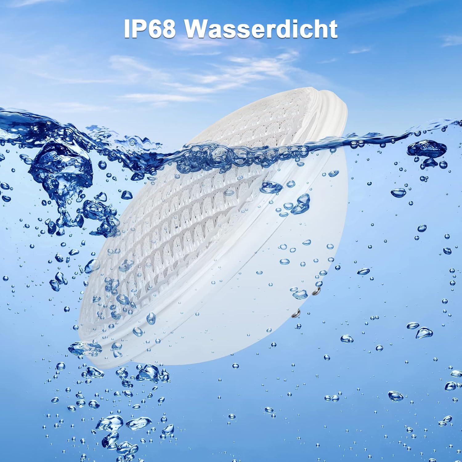 COOLWEST LED Poolbeleuchtung PAR56 RGBW 36W Unterwasser Licht Externe Synchronisation mit Fernbedienung Outdoor Poolscheinwerfer AC 12V für Schwimmbad Garten Licht (2er-Pack)