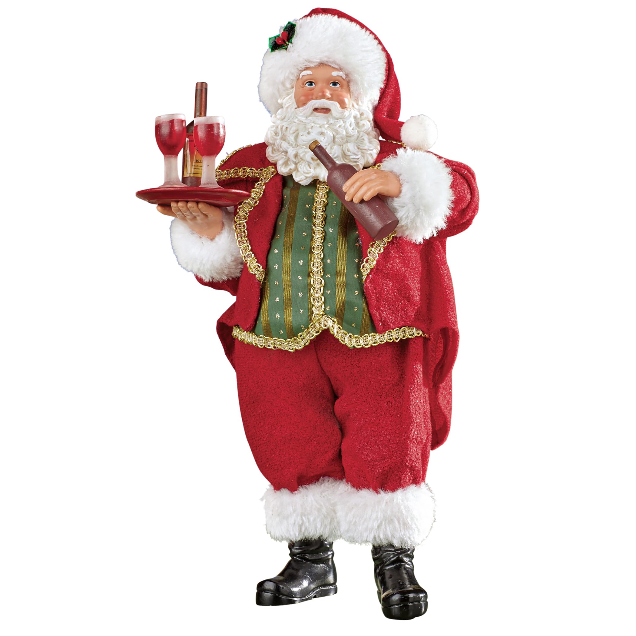 Collections EtcWine Serving Santa Collectible Figurine, 11" H