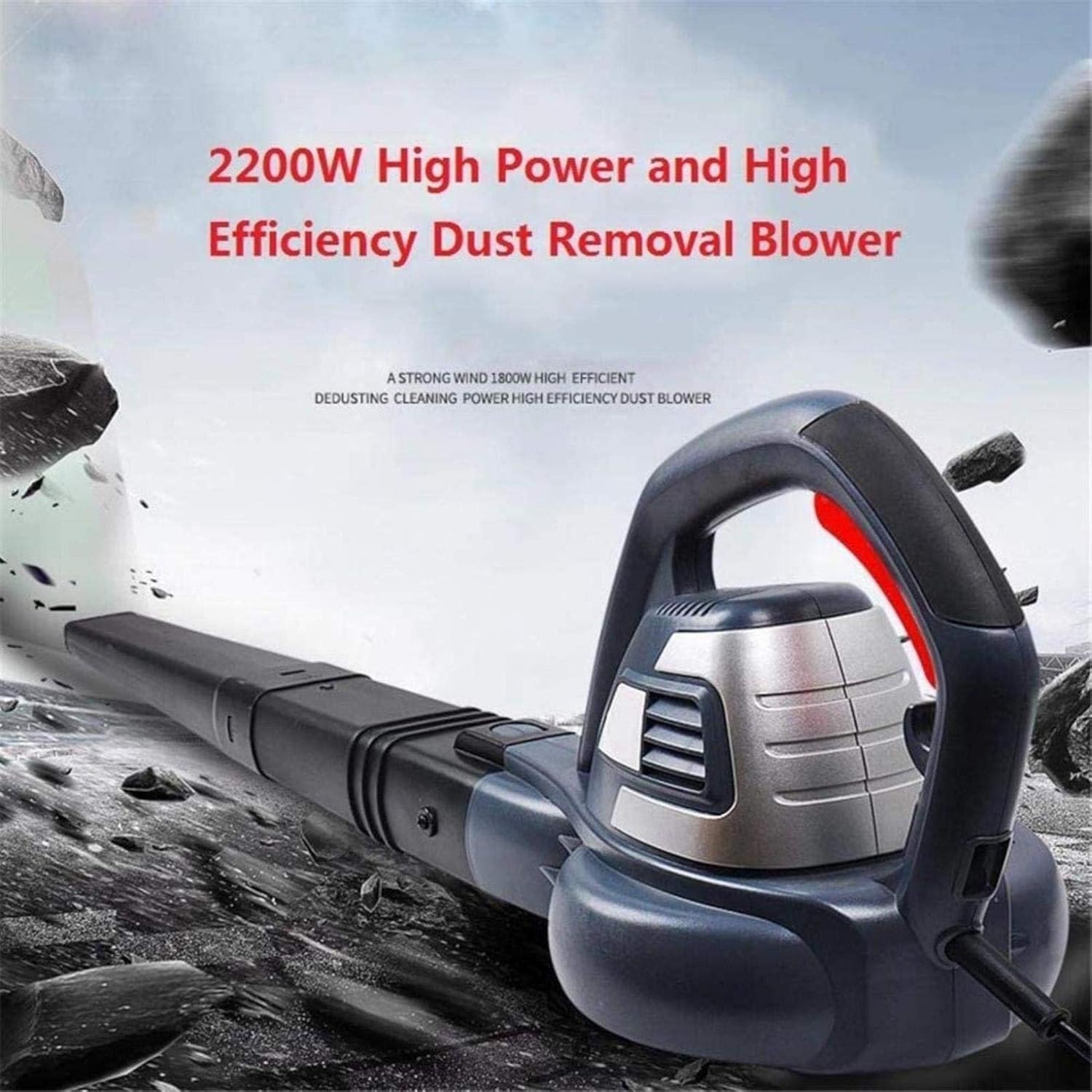 Electric Leaf Blower Power Leave Blower Cordless for Garage Garden Yard Clean Leave Snow Dust Handheld Lightweight 30m Cord (15m Cord)