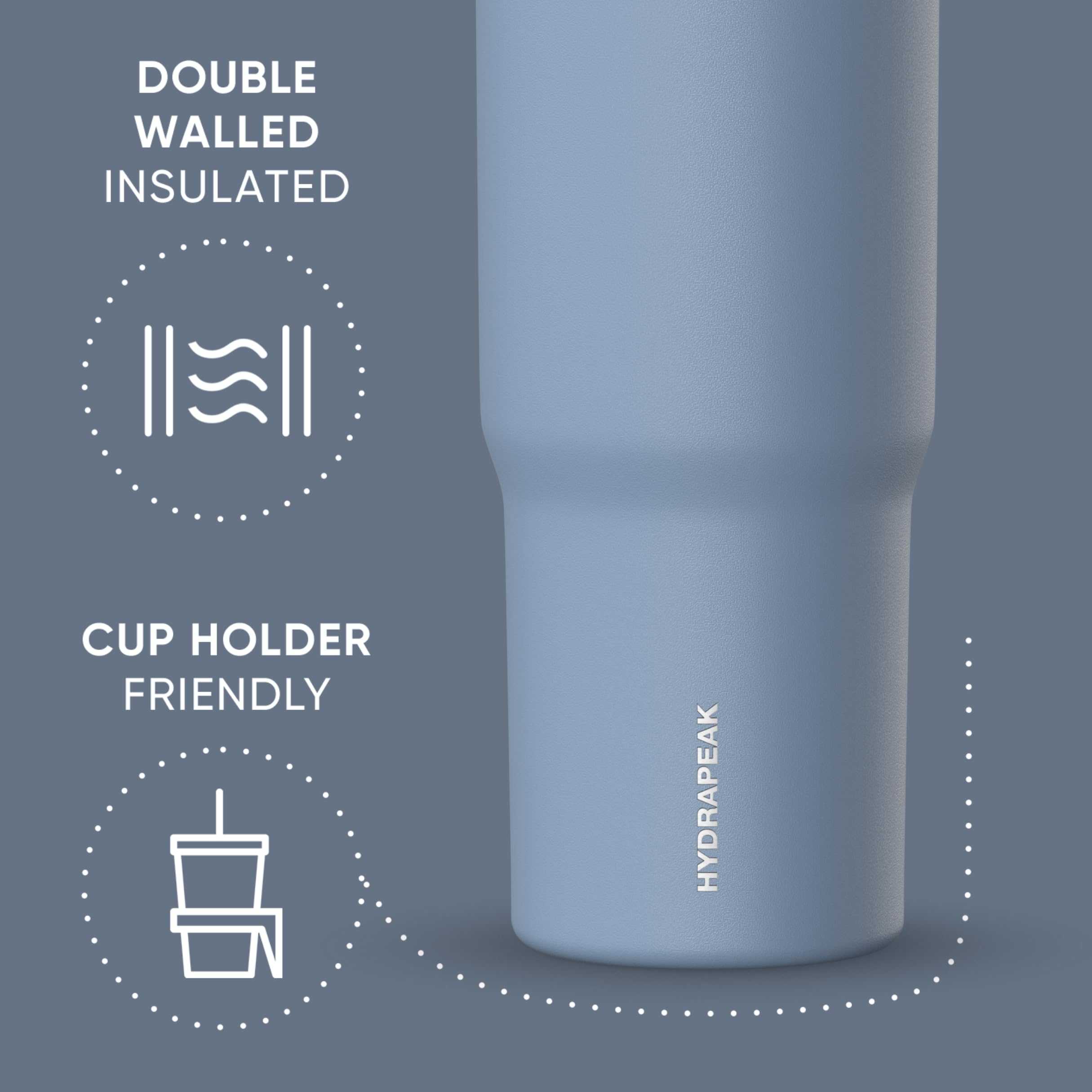 Hydrapeak Nomad 32 oz Tumbler with Handle and Straw Lid, Leakproof