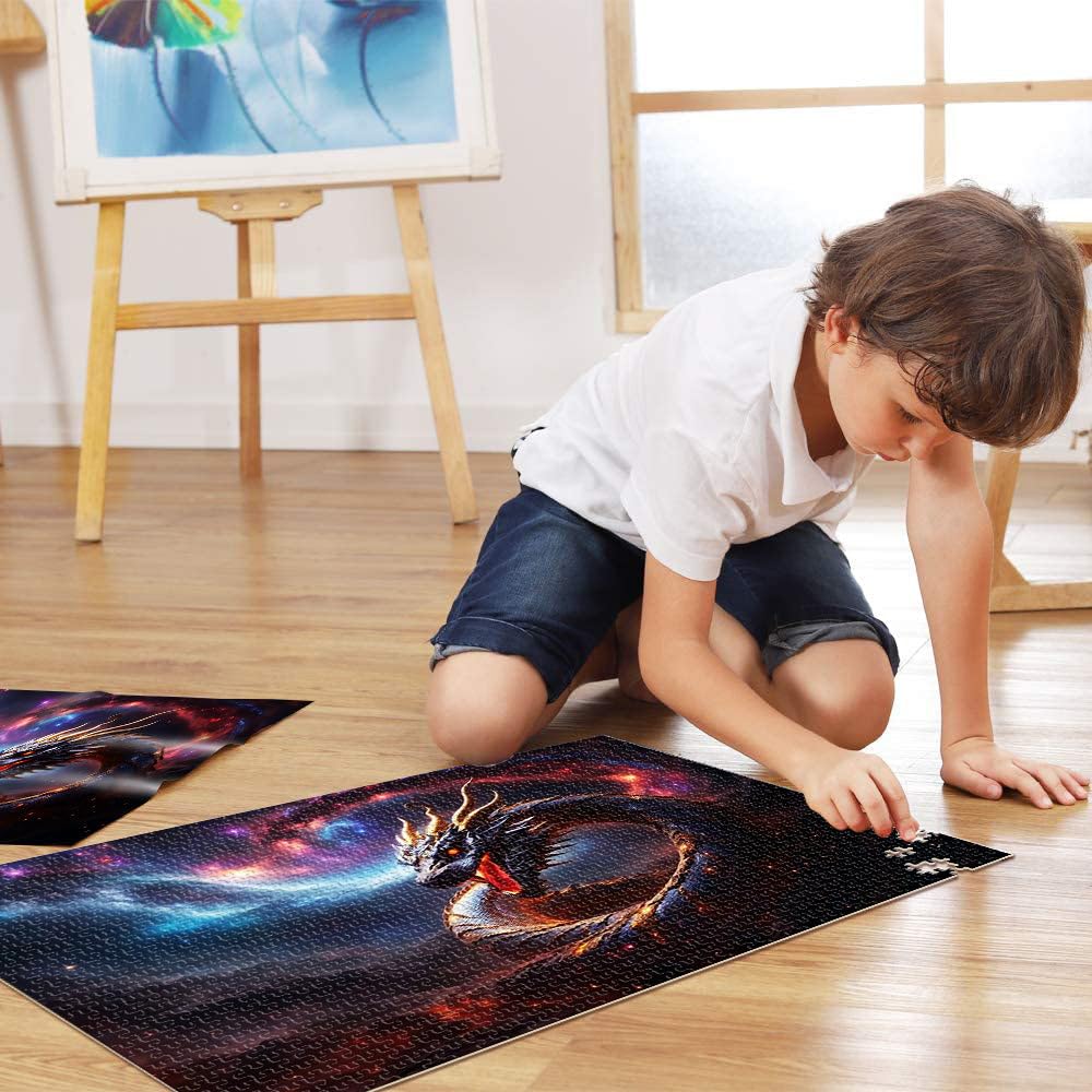 Rompecabezas de 2000 Piezas para Adolescentes Dragon Ball Zenlong Juguetes para aliviar el estrés Regalo de Obra de Arte 70x100cm