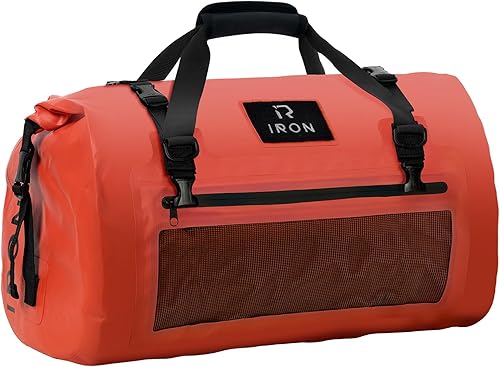 IRON JIA'S Bolsa seca para motocicleta  Bolsa impermeable y bolsa trasera de equipaje, bolsas de sillín con cierre superior enrollable, correas para