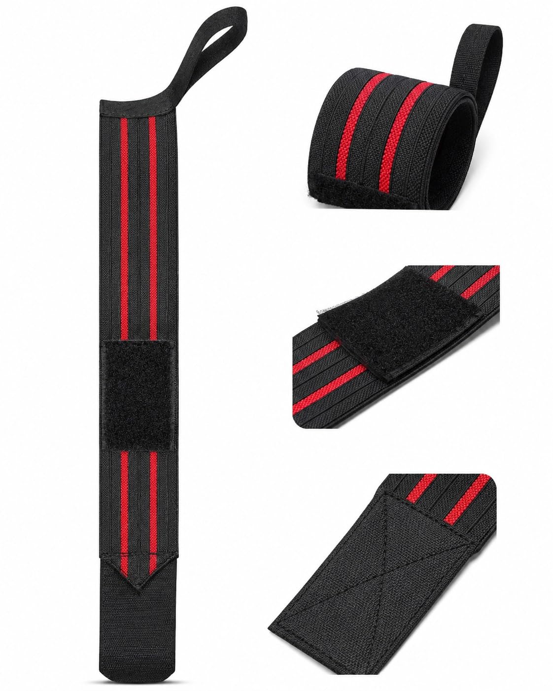 Pro-Core Fitness Wrist Wraps for Weightlifting, Heavy-Duty Nylon Weave, Interwoven Elastic Fibers, Max Support-image-17