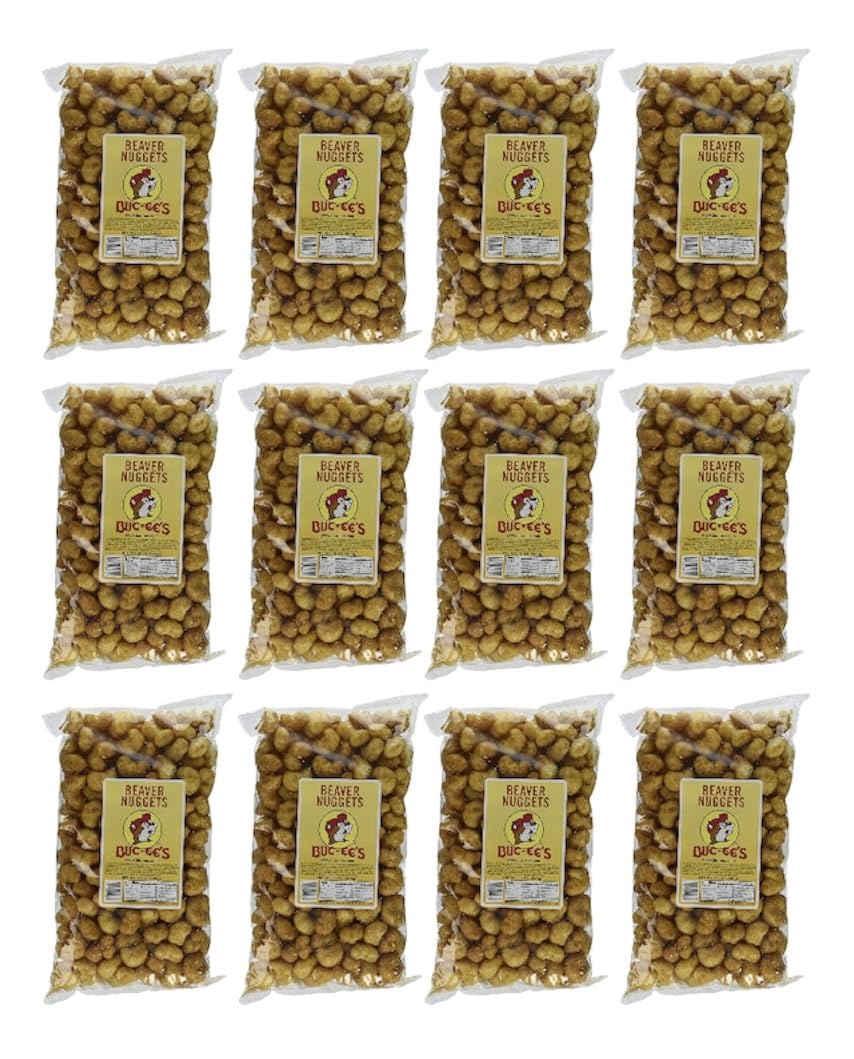 Buc-ee's Famous Beaver Nuggets Sweet Corn Puff Snacks, 13 Ounces (Pack of 12),13.00 Ounce (Pack of 12)