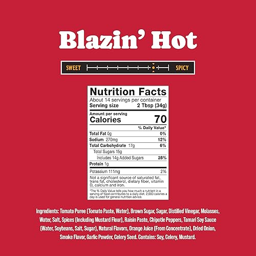 Miniatura 2 de Rufus Teague Blazin' - Salsa picante para barbacoa, paquete de 2, salsas de barbacoa premium con ingredientes naturales, sabor audaz galardonado,