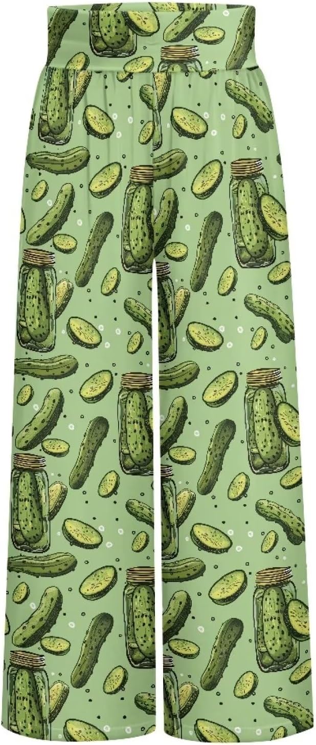 Wide Leg Trouser Pants for Women Plus Size Yoga Pants High Waist Casual Lounge Pant