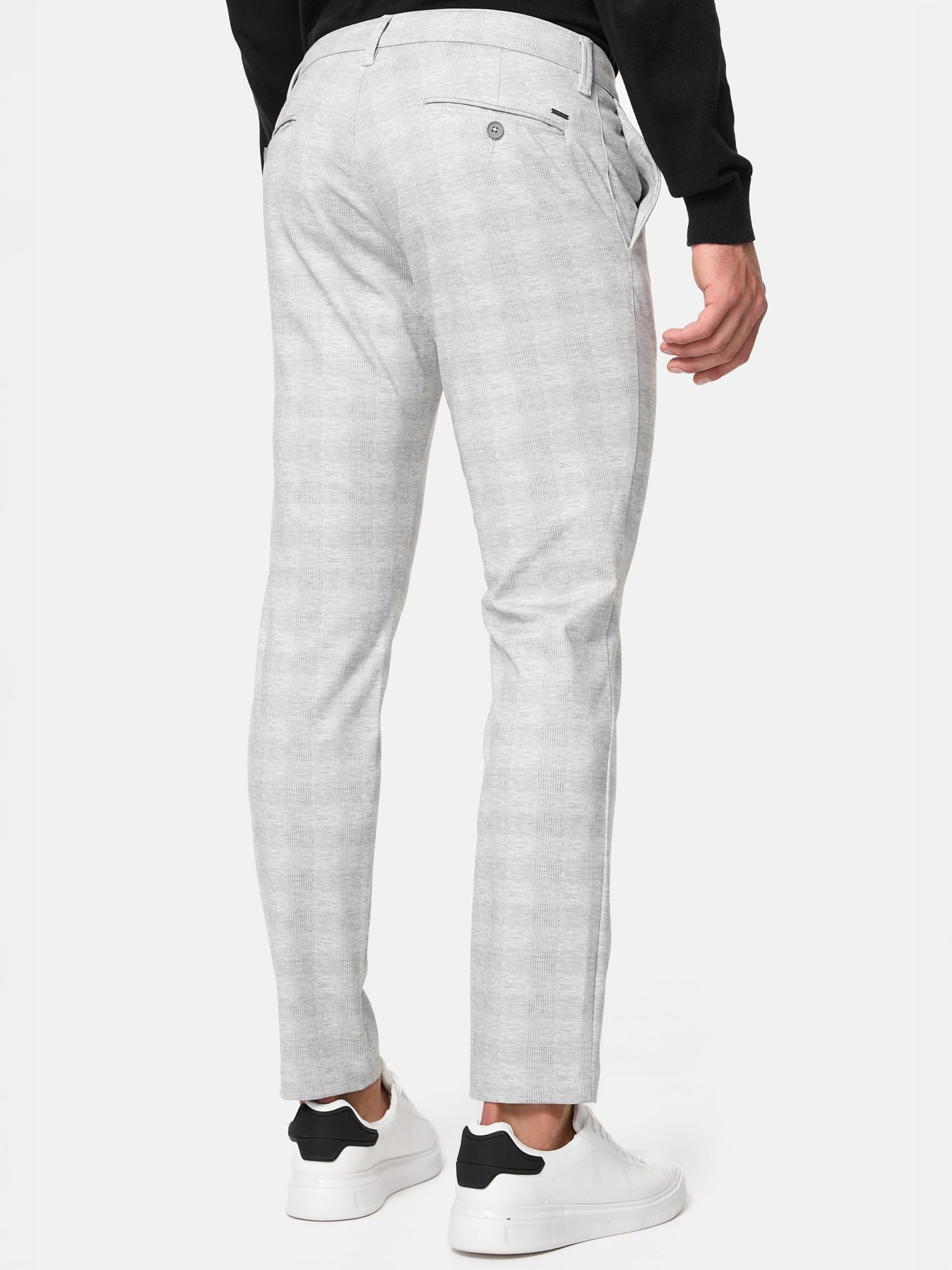 Indicode Herren Rodekro Performance Pants | Chinohose Herrenhose Super Stretch Stoffhose Bequeme Business Hose für Männer