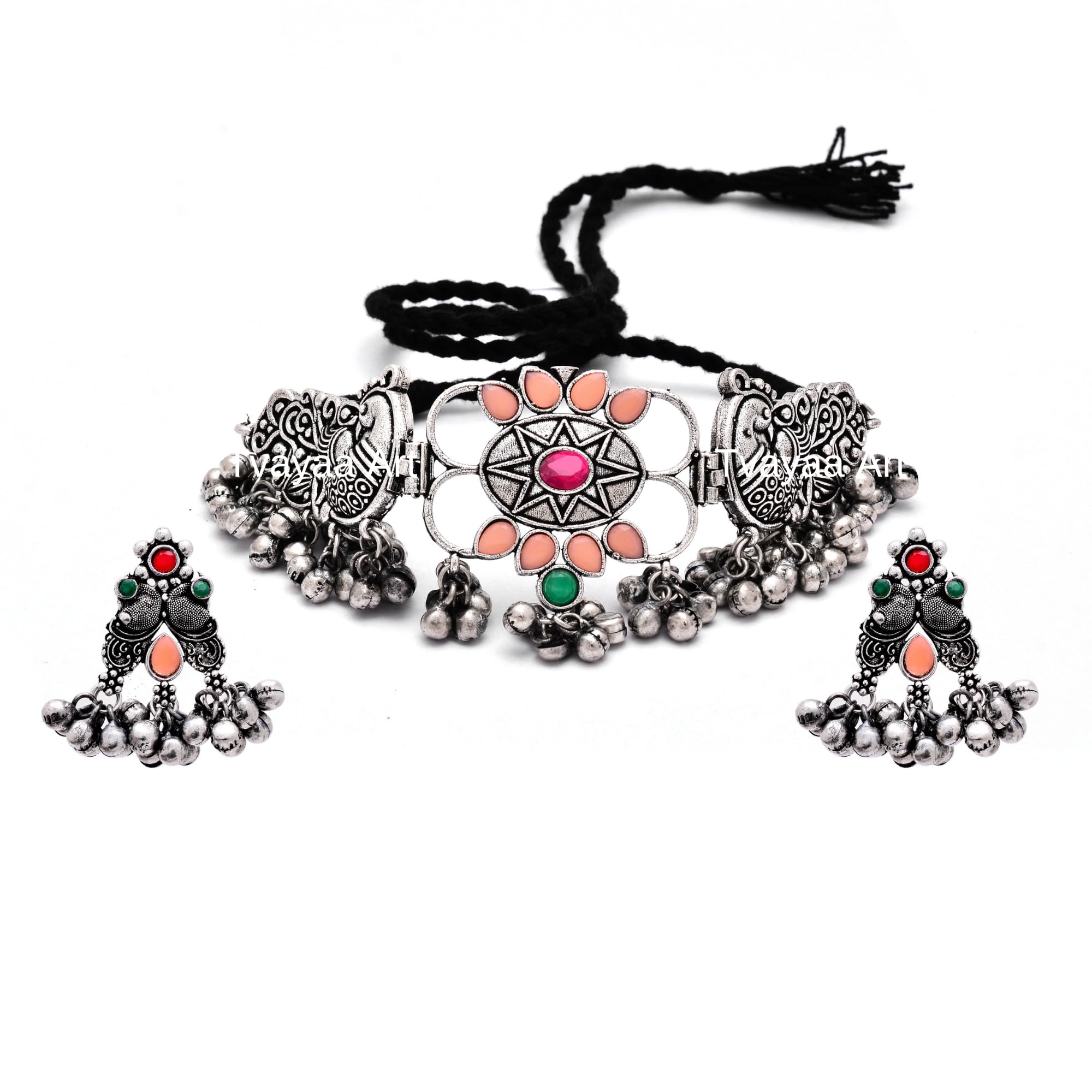 See full amazon price history chart for Tvayaa Art Silver Oxidised Brass Choker Necklace Set Peacock Design With Silver Antique Polish Ethnic Oxidised Jewellery For Girl Tvayaa Art Silver Oxidised Brass Choker Necklace Set Peacock Design With Silver Antique Polish Ethnic Oxidised Jewellery For Girl (B09FXQ55L5) Amazon Price History, Amazon Price Tracker