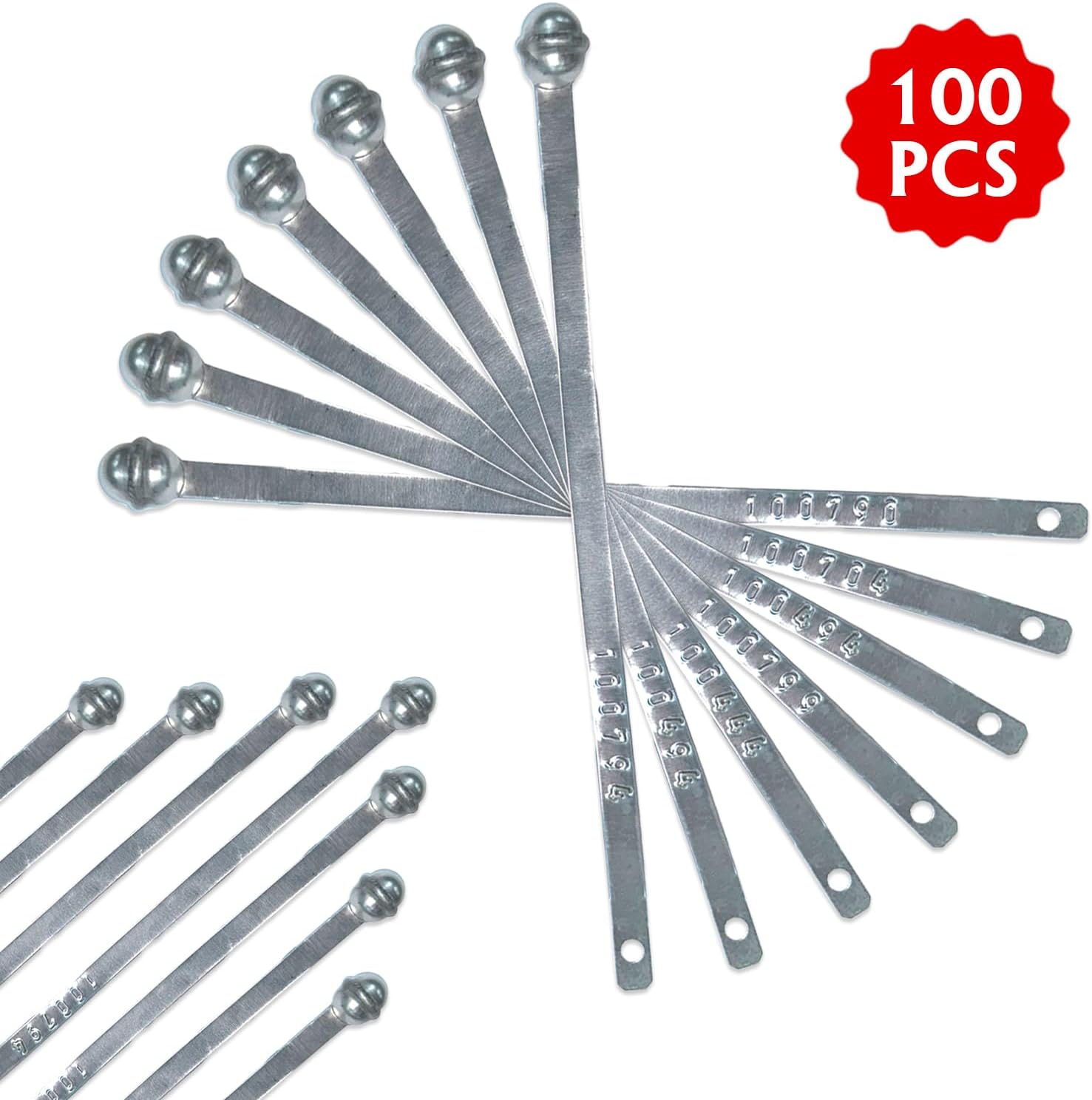 Cargo Container Seals Numbered Metal Truck Seals Security Seal Tamper Seal Shipping Seals Tamper Resistant Seals for Truck Trailer(100 PCS)