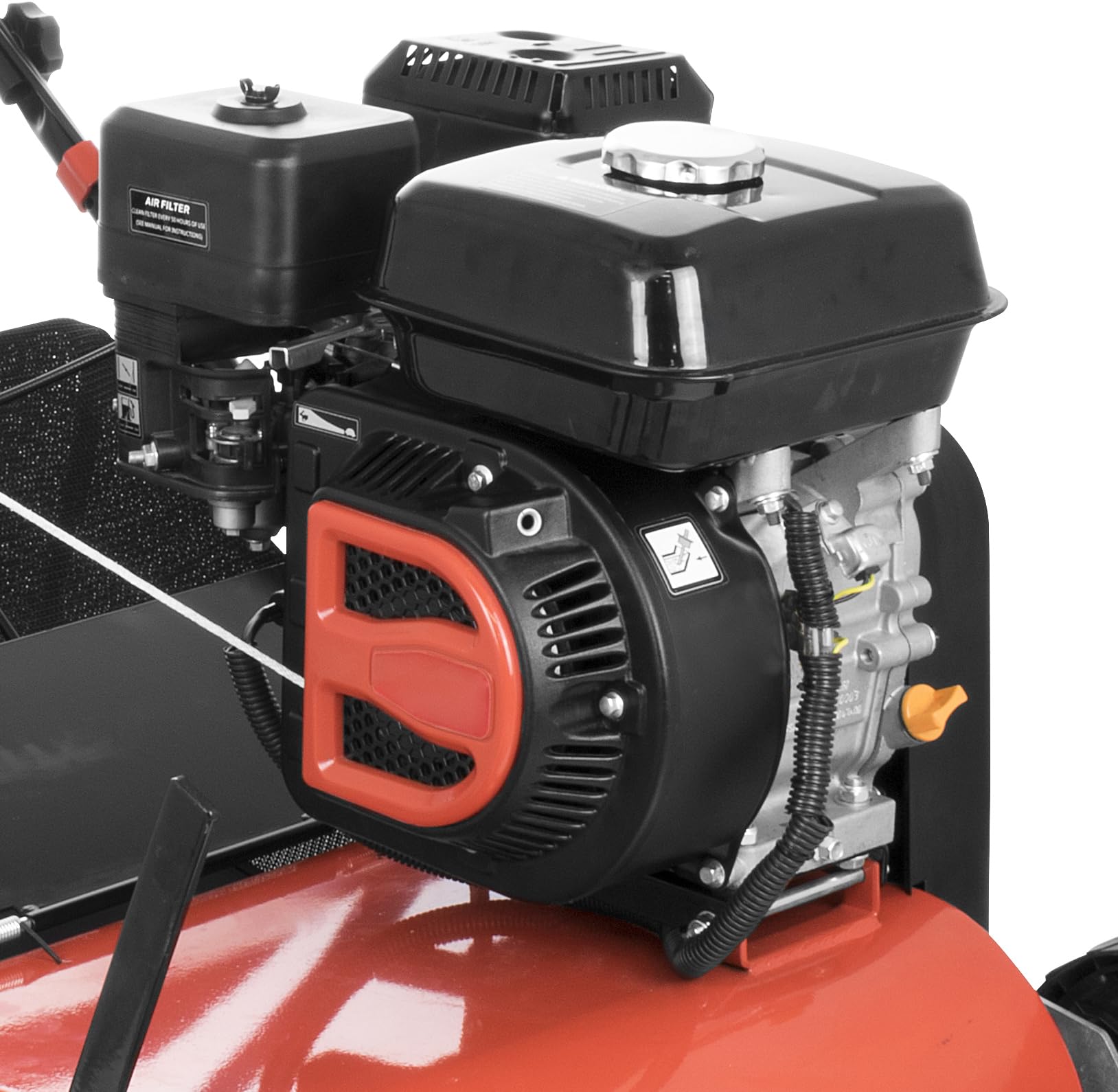 Güde Motor-Vertikutierer GV 4001 B (4-Takt Power-Engine S 580 V, Motorleistung: 3,8/5,2 (kW/PS), Arbeitsbreite: 40 cm, 30l Fangsack, 7-Fach zentrale Arbeitshöheneinstellung, inkl. 2 in 1 Messerwalze)