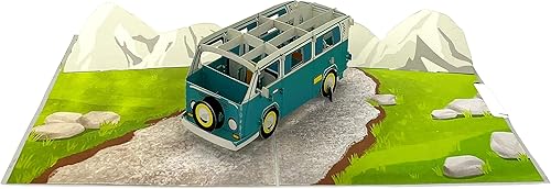 Miniatura 10 de Tarjeta de felicitación emergente para bicicleta de aventura, naturaleza, campamento al aire libre, tarjeta de agradecimiento regalo de cumpleaños