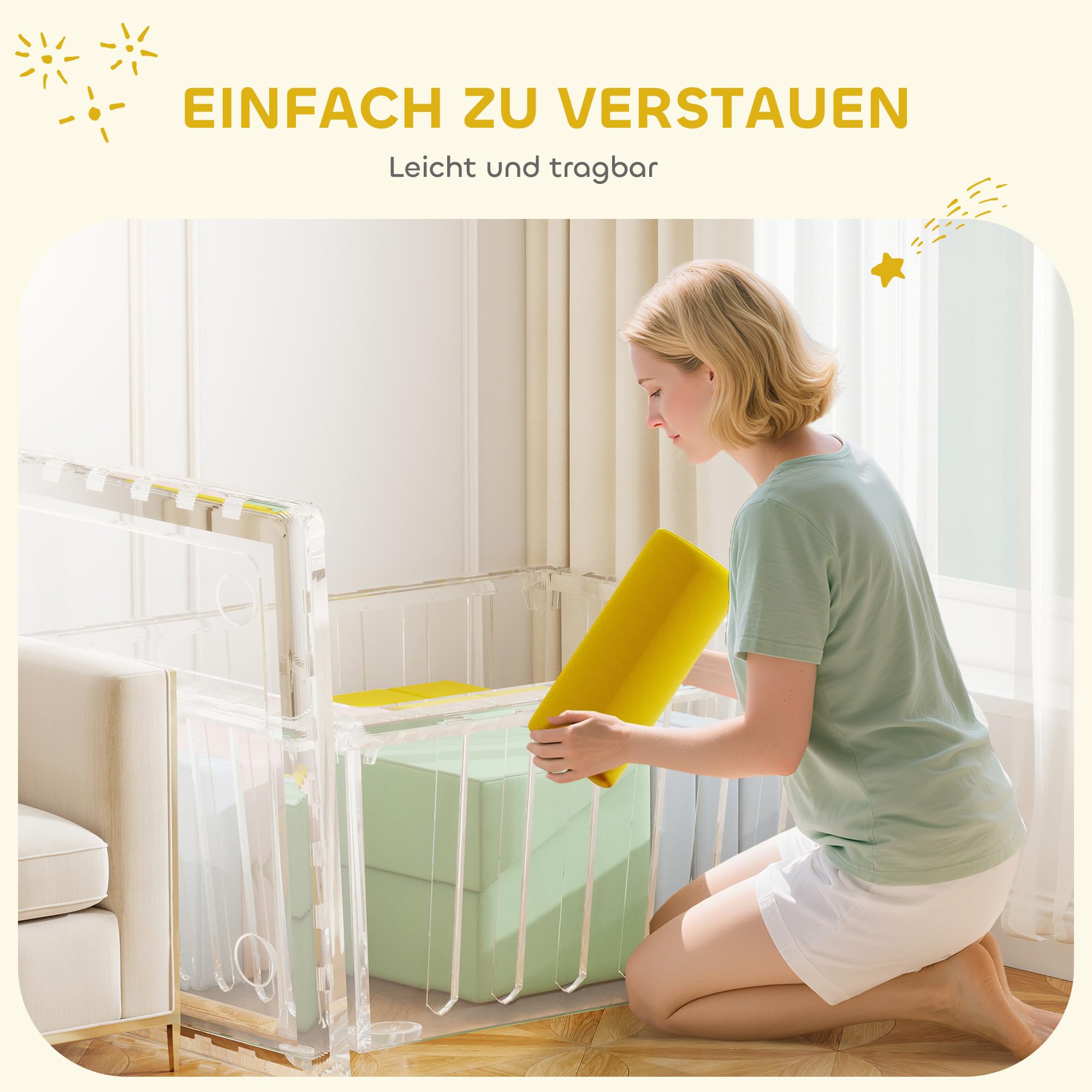 AIYAPLAY Schaumstoff Bausteine 12-TLG. Softbausteine Bausteinset Bunt | Kinder, mit Cord-Optik, Klettern, Großbausteine, Schaumstoff-Kletterblöcke, Bauklötze