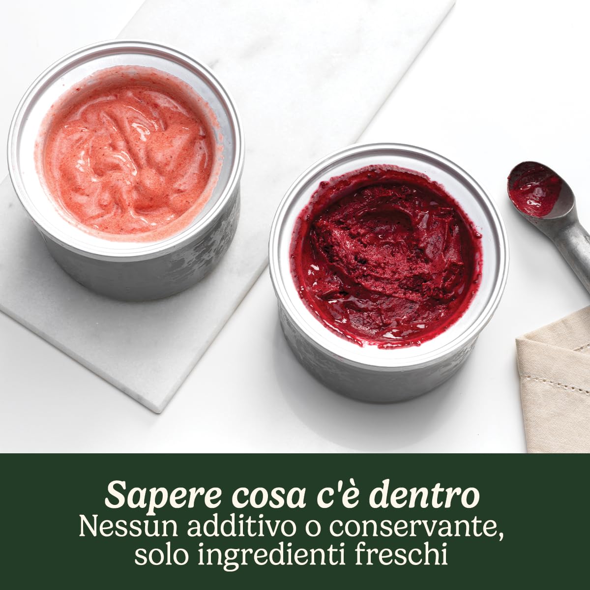 Cuisinart Duo Ice Cream Maker | Sforna 2 gusti contemporaneamente | 2 x 1L Macchina per gelati e gelati fatti in casa | Sorbettiera | Gelatiera | Yogurtiera | Grigio