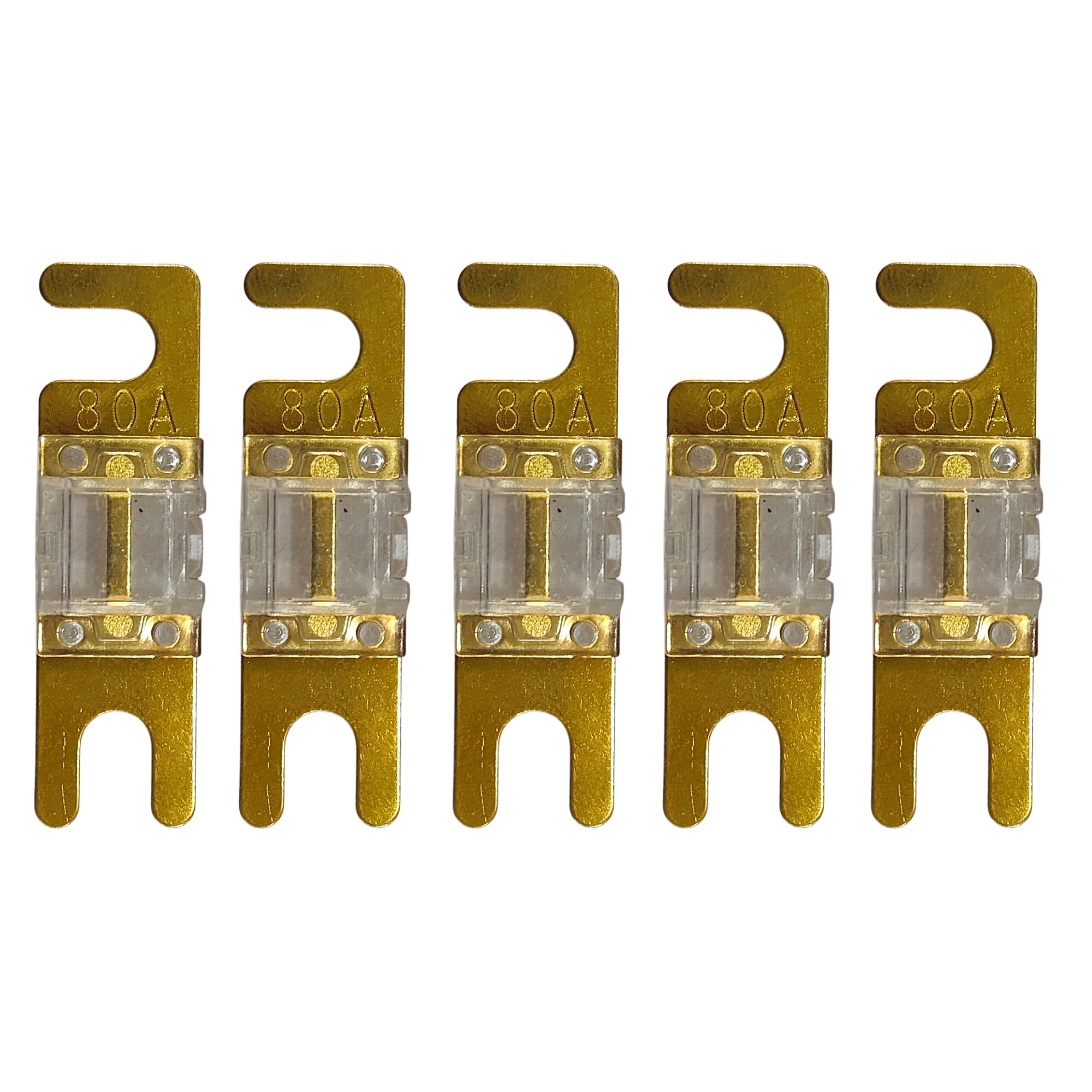 KMH 80A Mini ANL Fuse Kit Nickel Blade Plated Fork Fuses | Car Audio & Video Circuit Breaker Protection | Electronic System Fuse Holder for Safe Power Distribution, Pack of 5-image-19