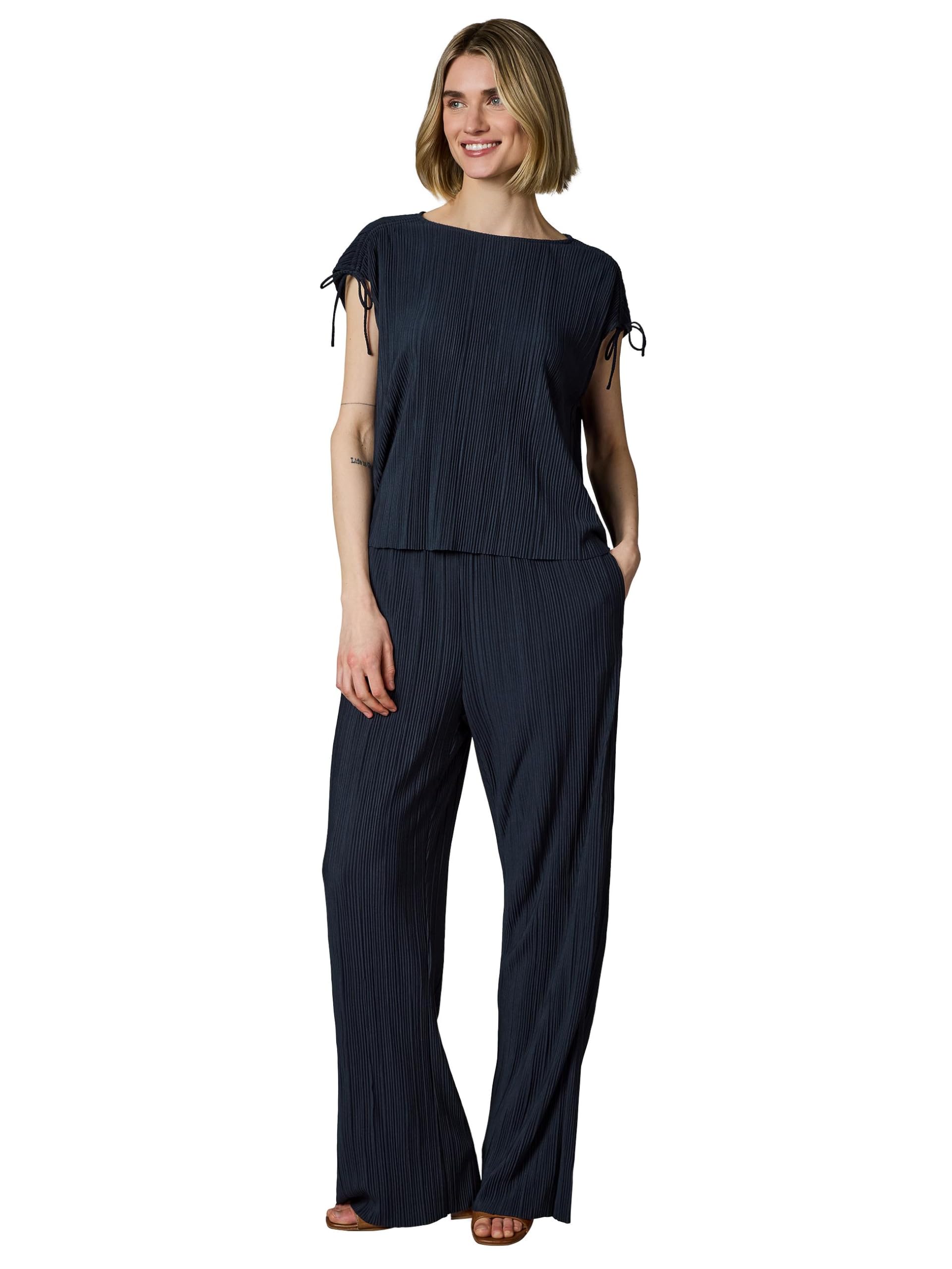 Ragwear YOUMODO damski dwuczęściowy zestaw składający się z plisowanej topu i (ekstra) długich spodni, zestaw YOUMODO XS-XXL